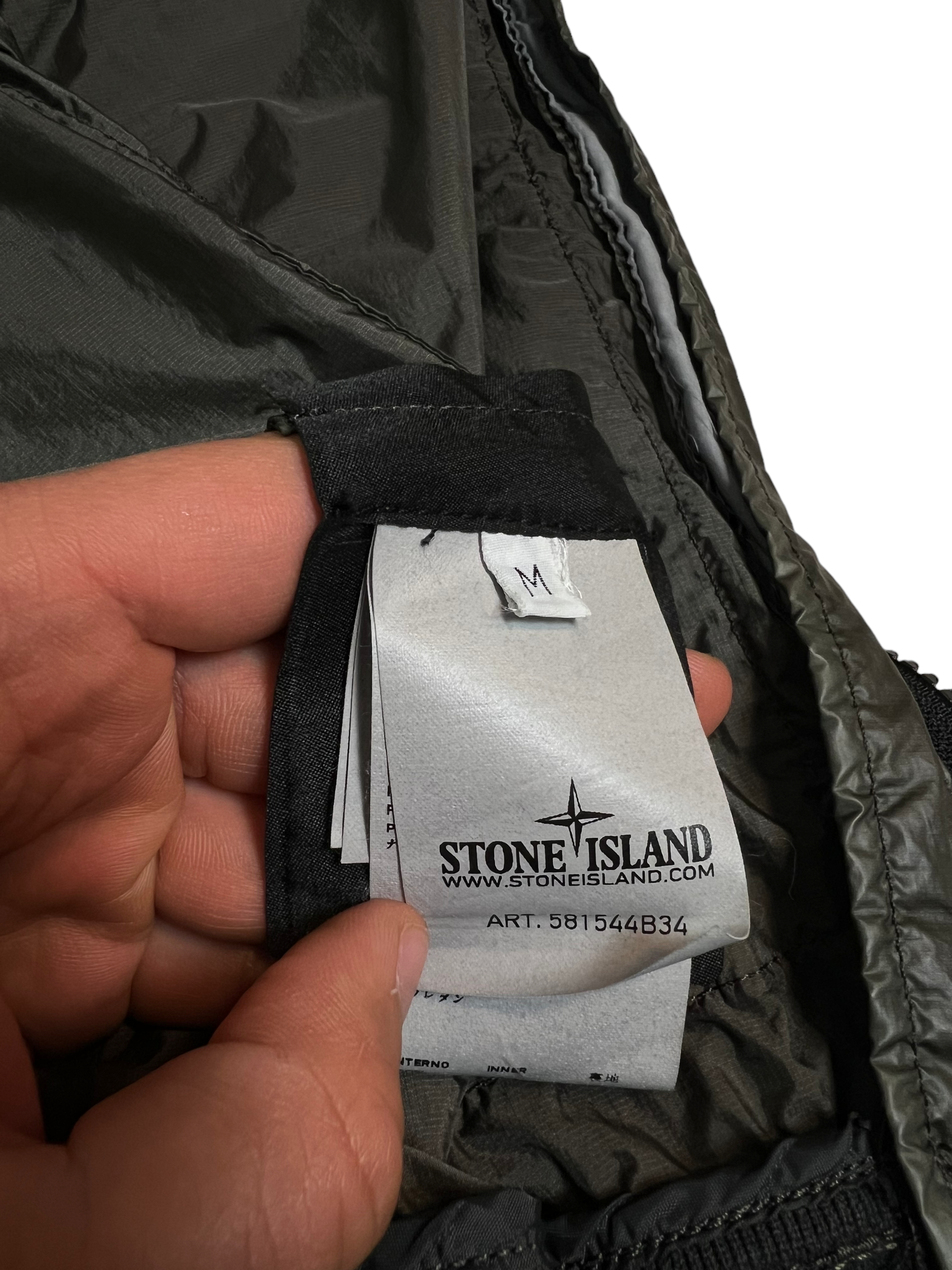 Veste Stone Island kaki taille M - Vue 6