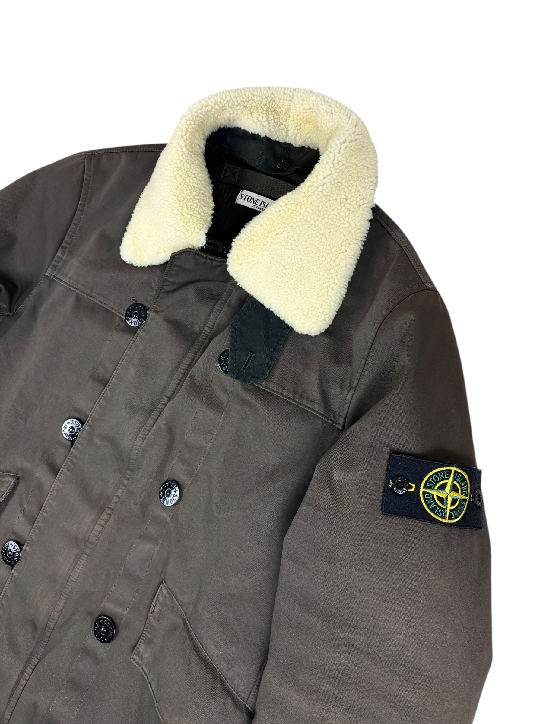 Veste Stone Island kaki taille M - Vue de dos