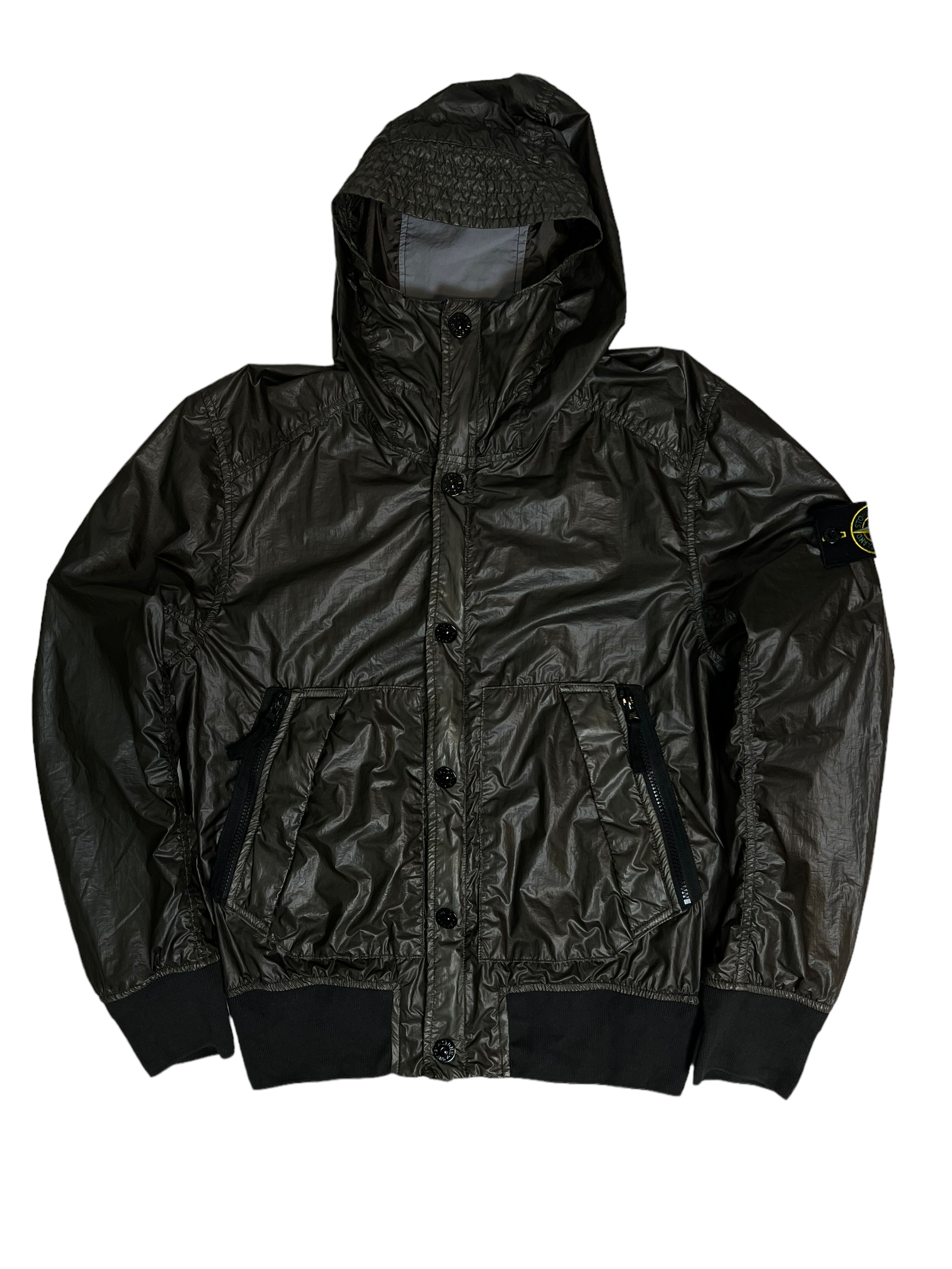 Veste Stone Island kaki taille M - Vue de face
