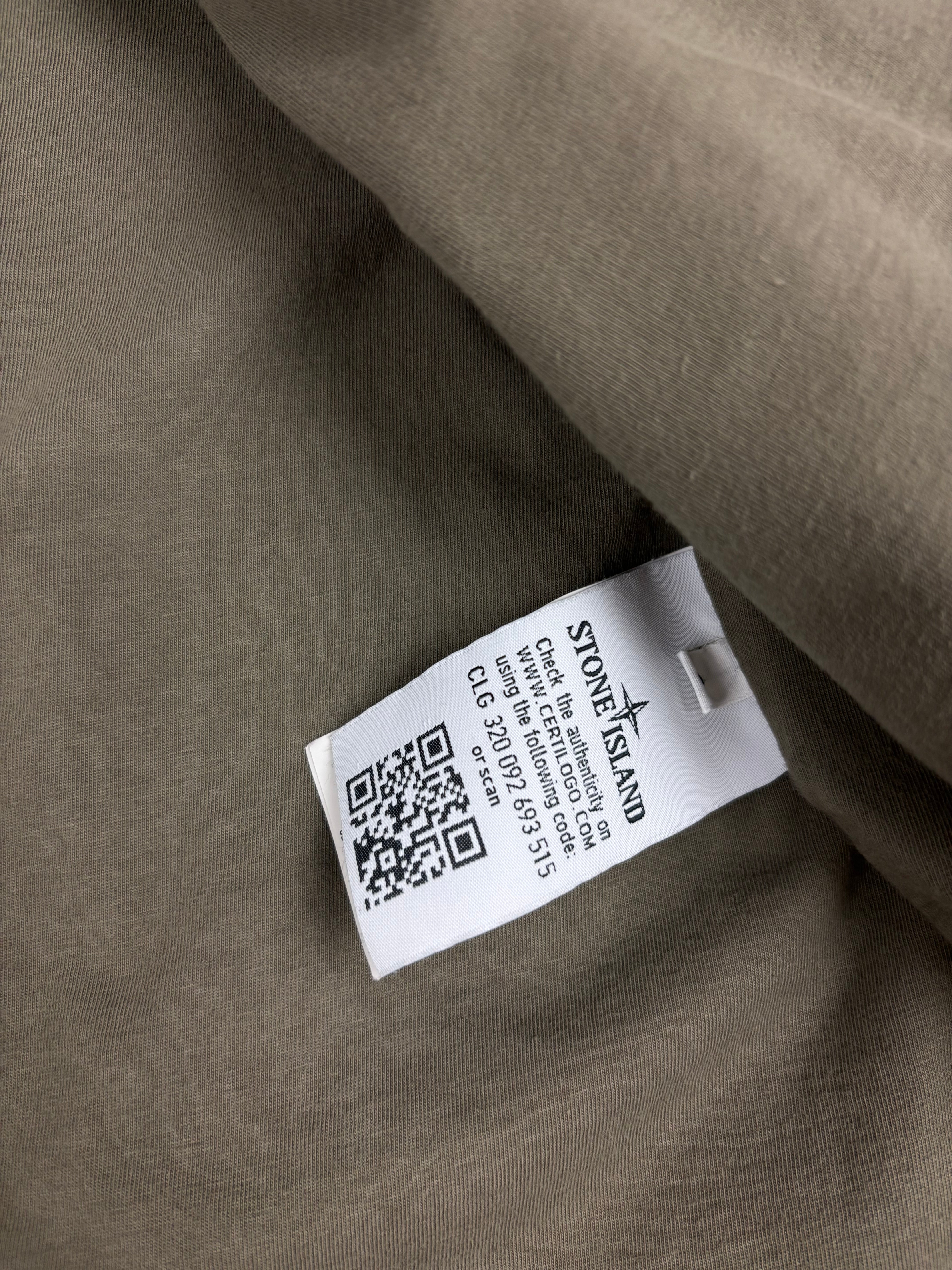 Veste Stone Island kaki taille S - Vue côté