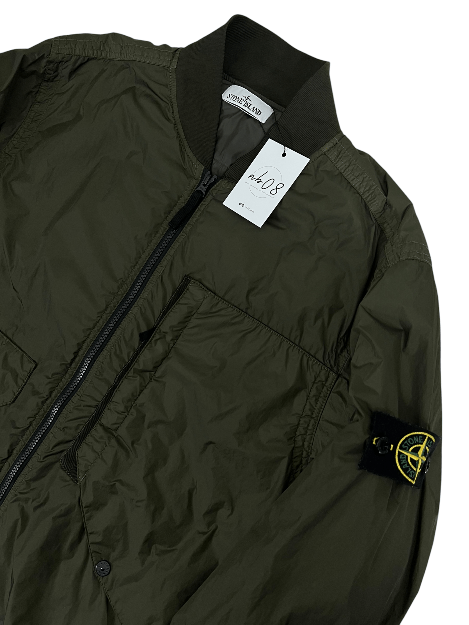 VESTE STONE ISLAND GARMENT DYED CRINKLE REPS R - NY WITH PRIMALOFT - TC - NB08 SHOP