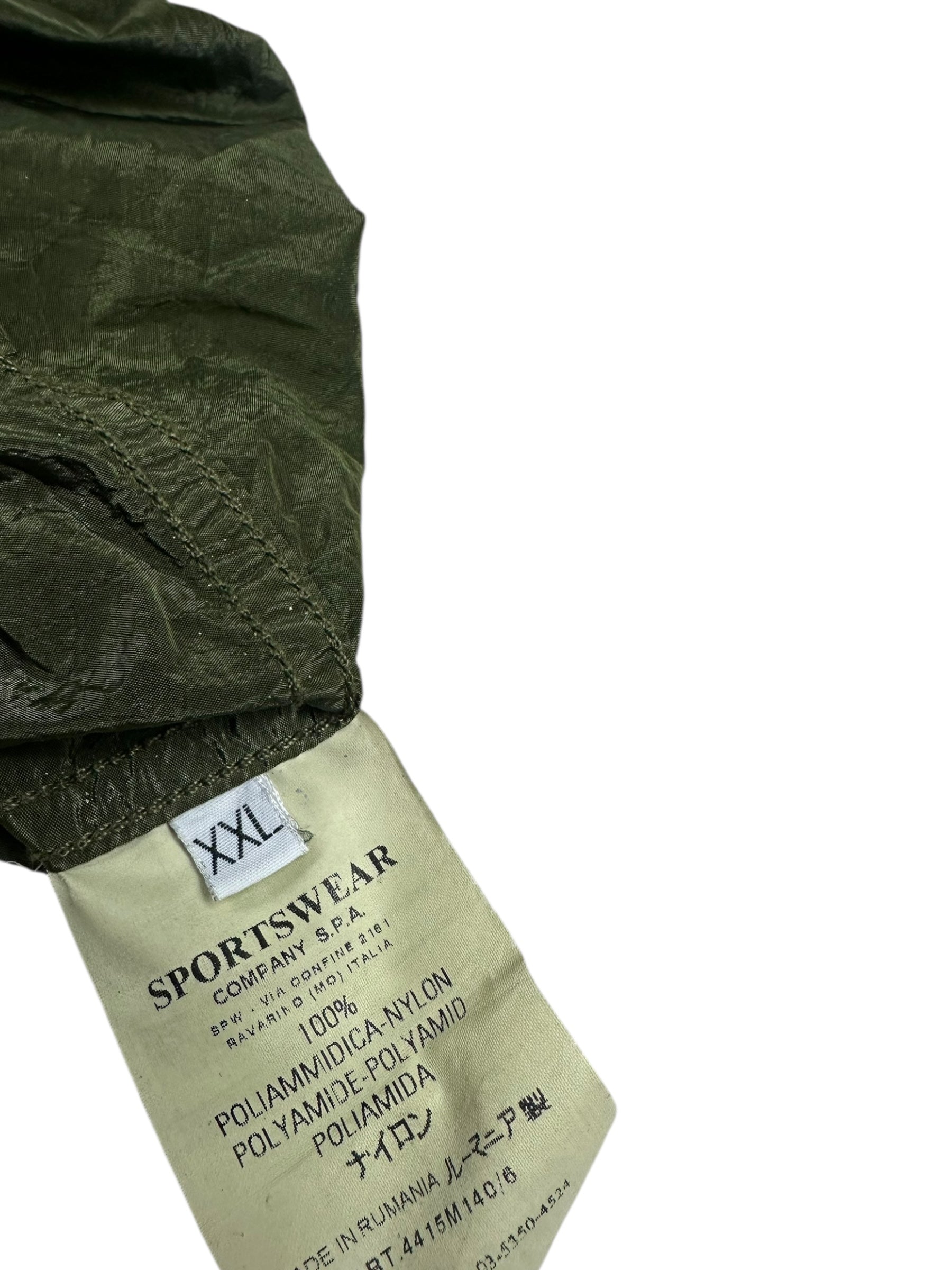 Veste Stone Island kaki taille XXL - Détail