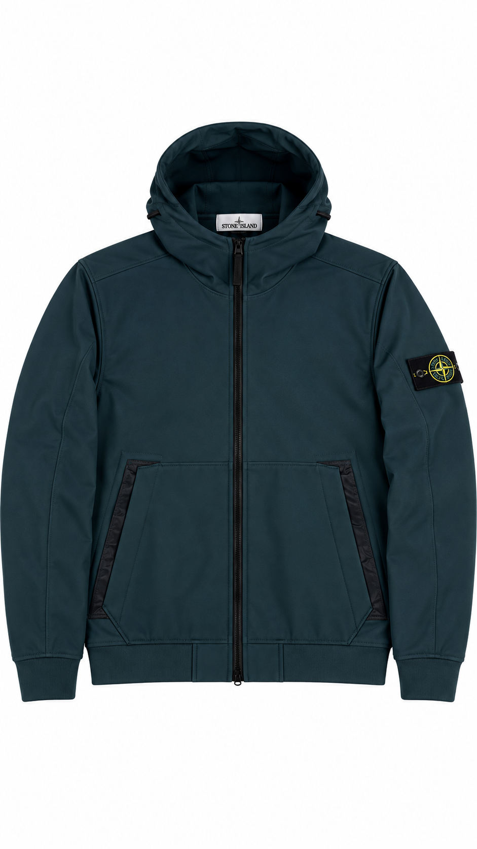 Veste Stone Island Light Soft Shell-R e.dye vert pétrole taille S, seconde main authentifiée NB08 — vue 1