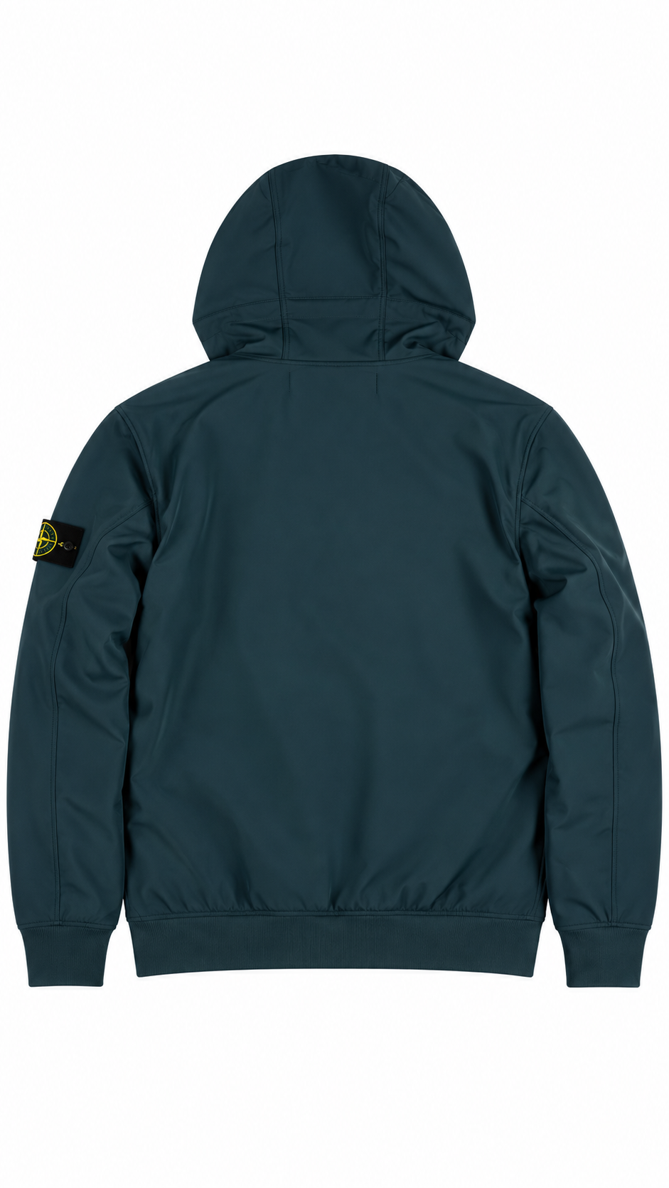 Veste Stone Island Light Soft Shell-R e.dye vert pétrole taille S, vue de dos — vue 2
