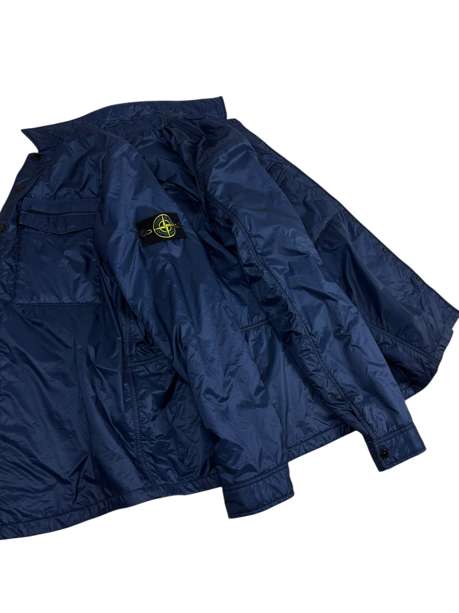Veste Stone Island marine taille L - Logo et étiquette