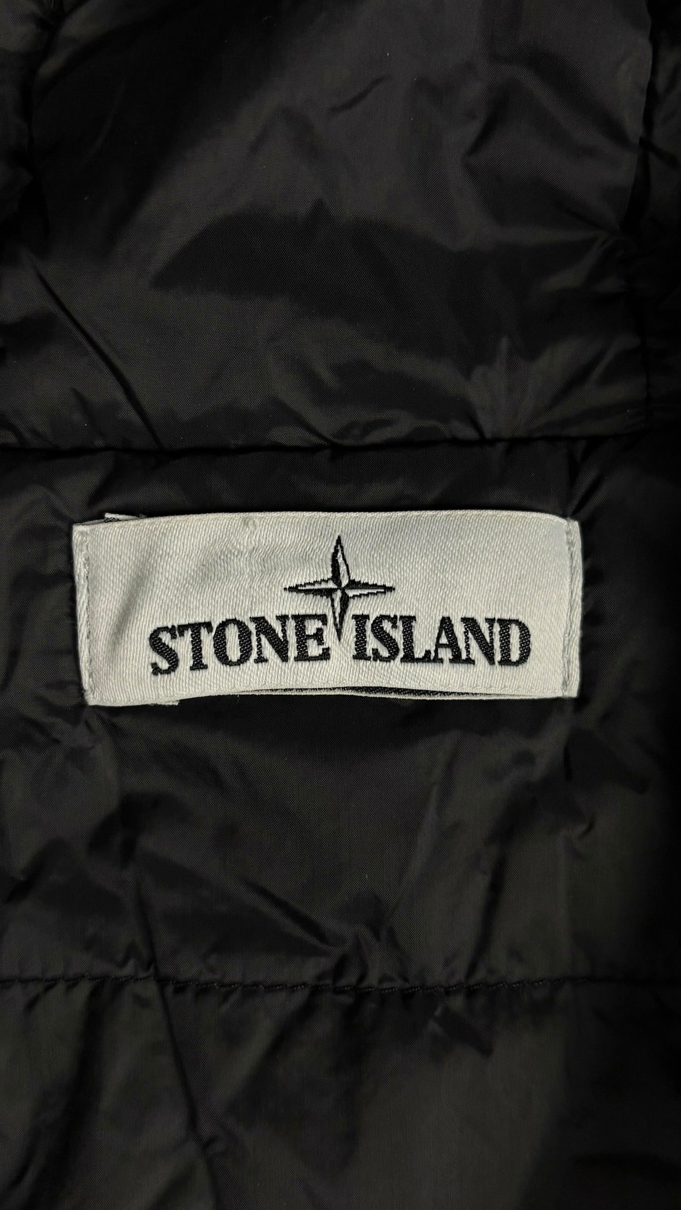 Veste Stone Island marine taille L - Logo et étiquette