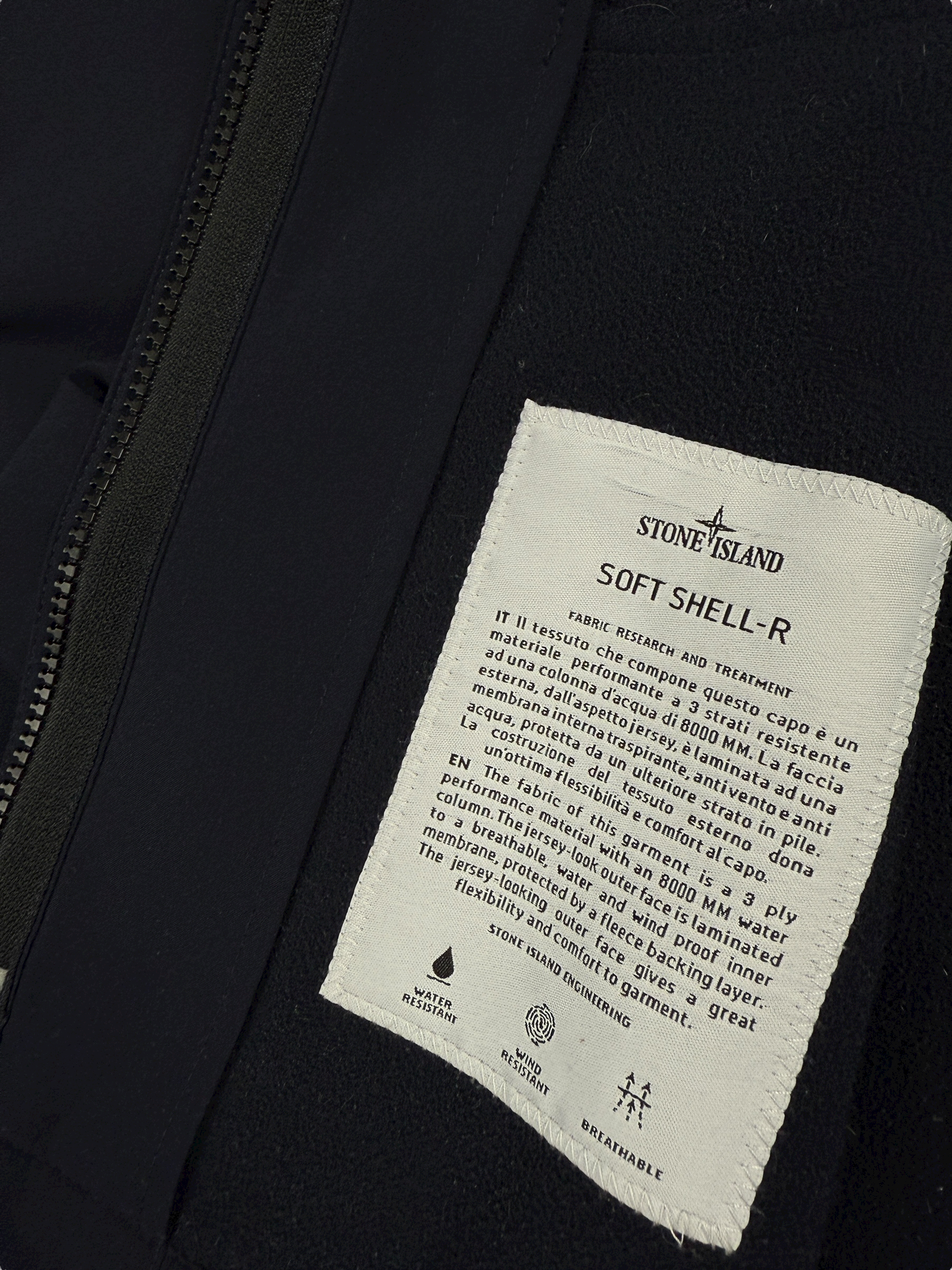 Veste Stone Island marine taille L - Vue côté