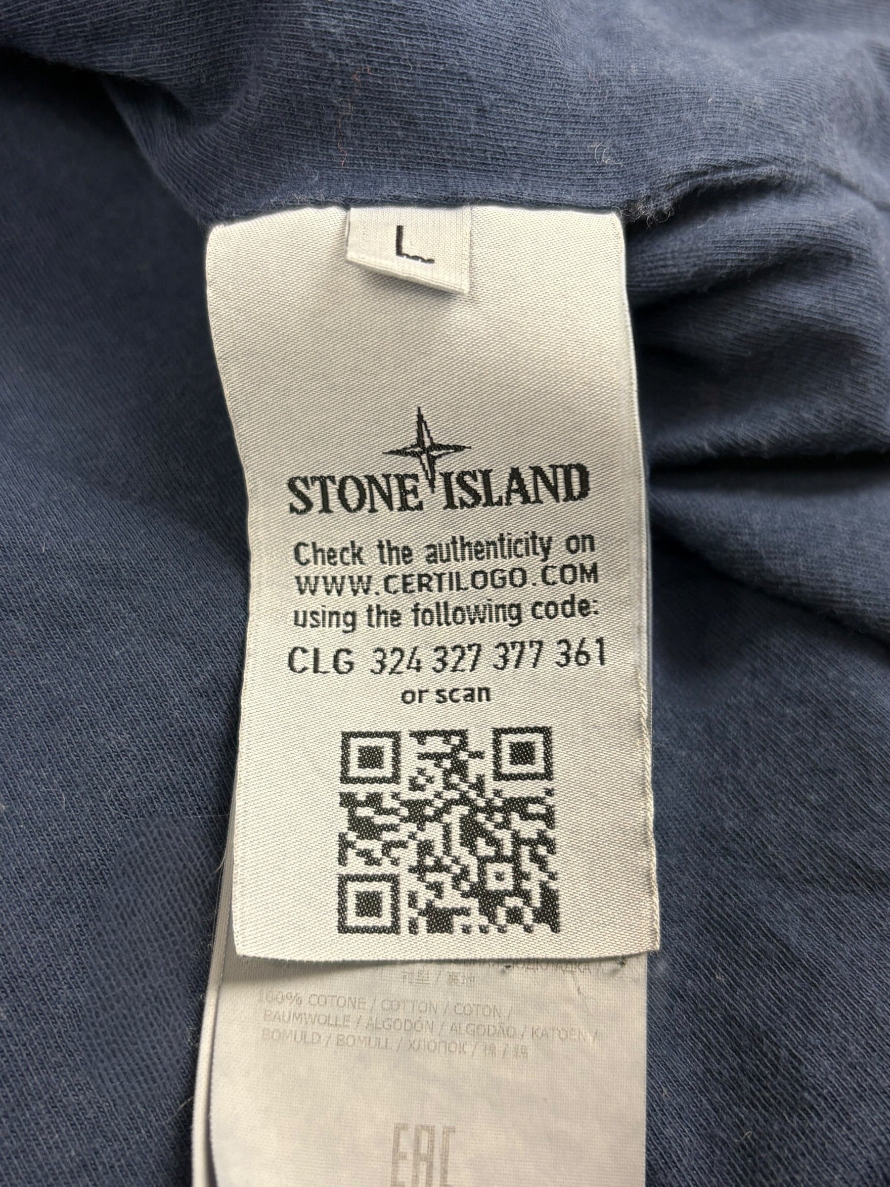 Veste Stone Island marine taille L - Vue côté