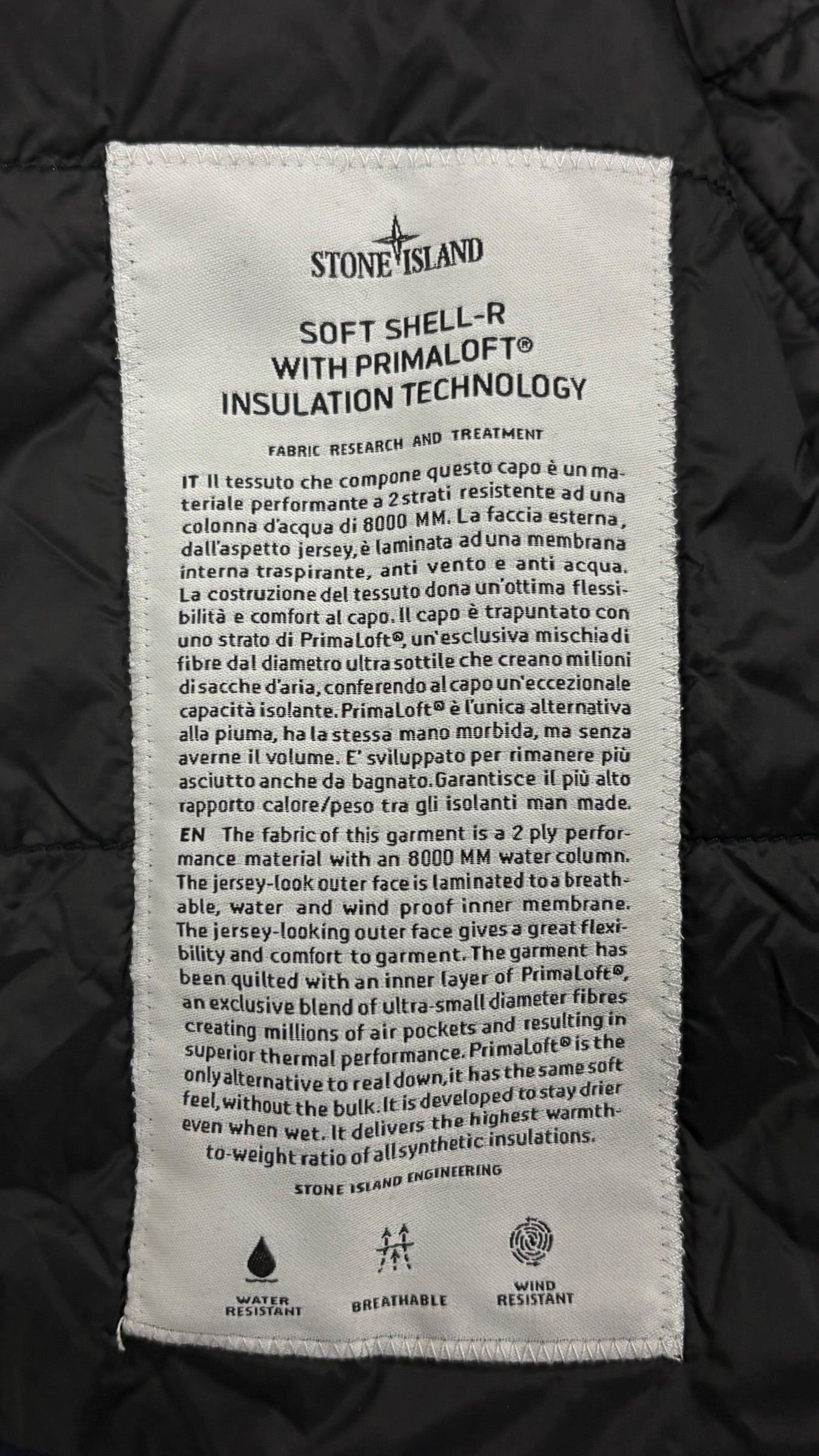 Veste Stone Island marine taille L - Vue côté
