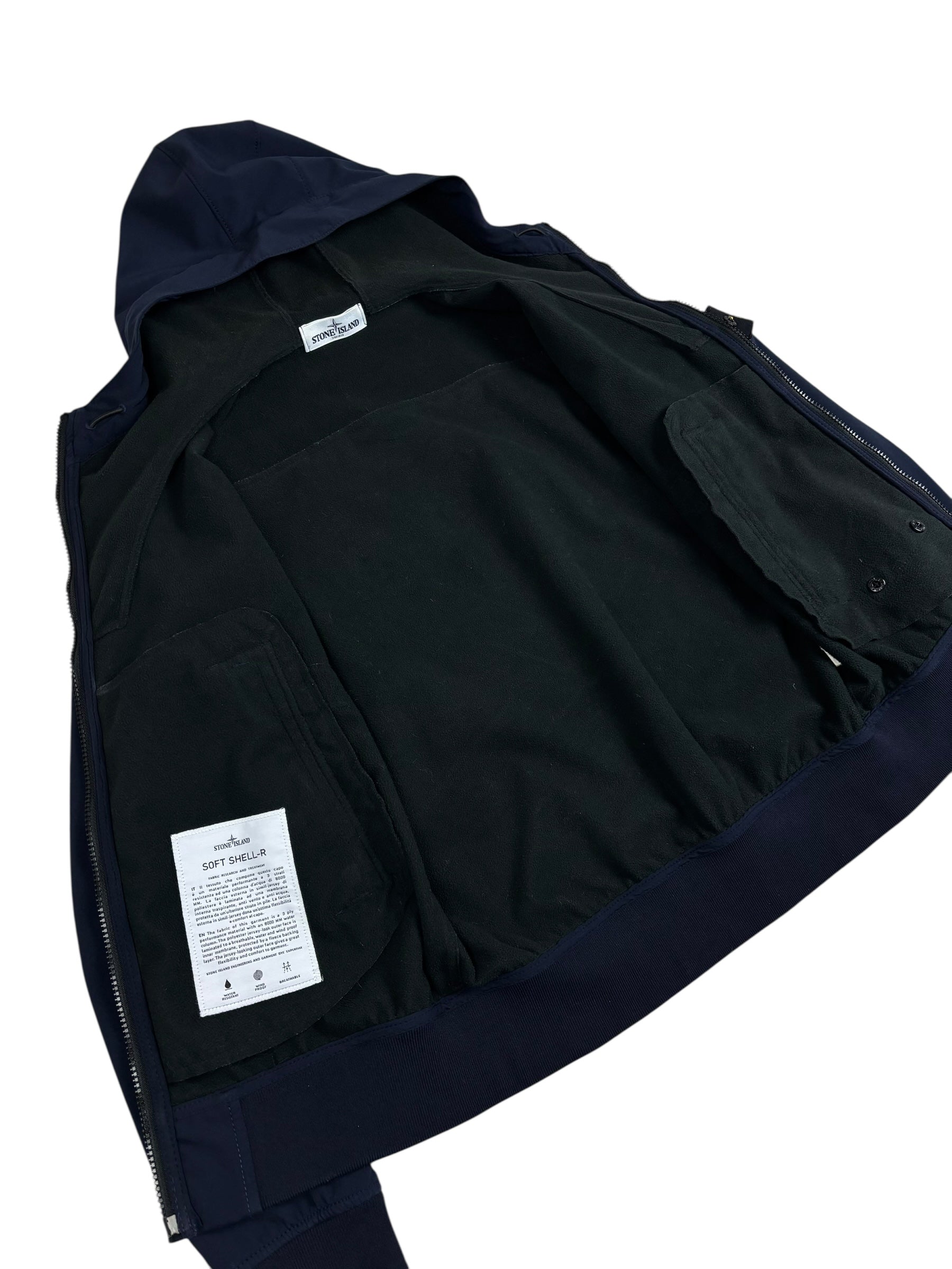 Veste Stone Island marine taille M - Logo et étiquette