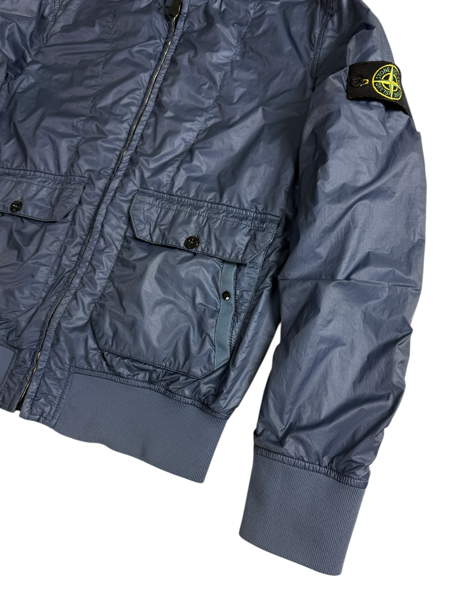 Veste Stone Island marine taille XL - Logo et étiquette