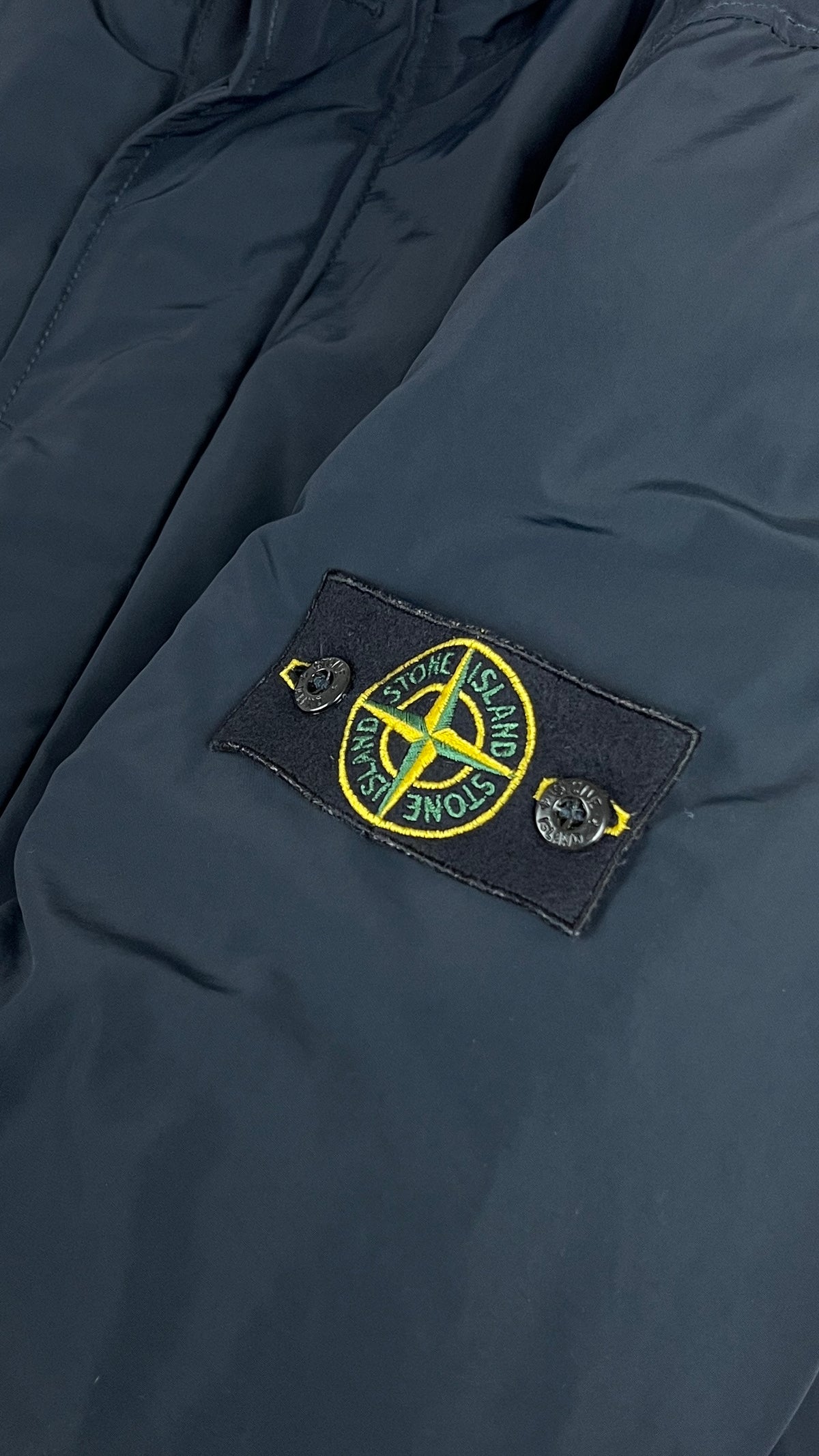 Veste Stone Island Micro Reps With Primaloft marine taille XL, détail étiquettes et finitions — vue 3