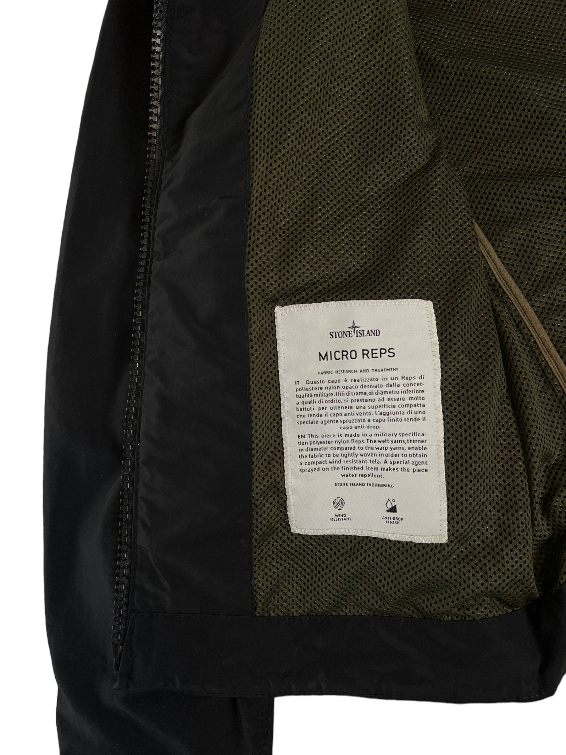 Veste Stone Island noir taille S - Détail