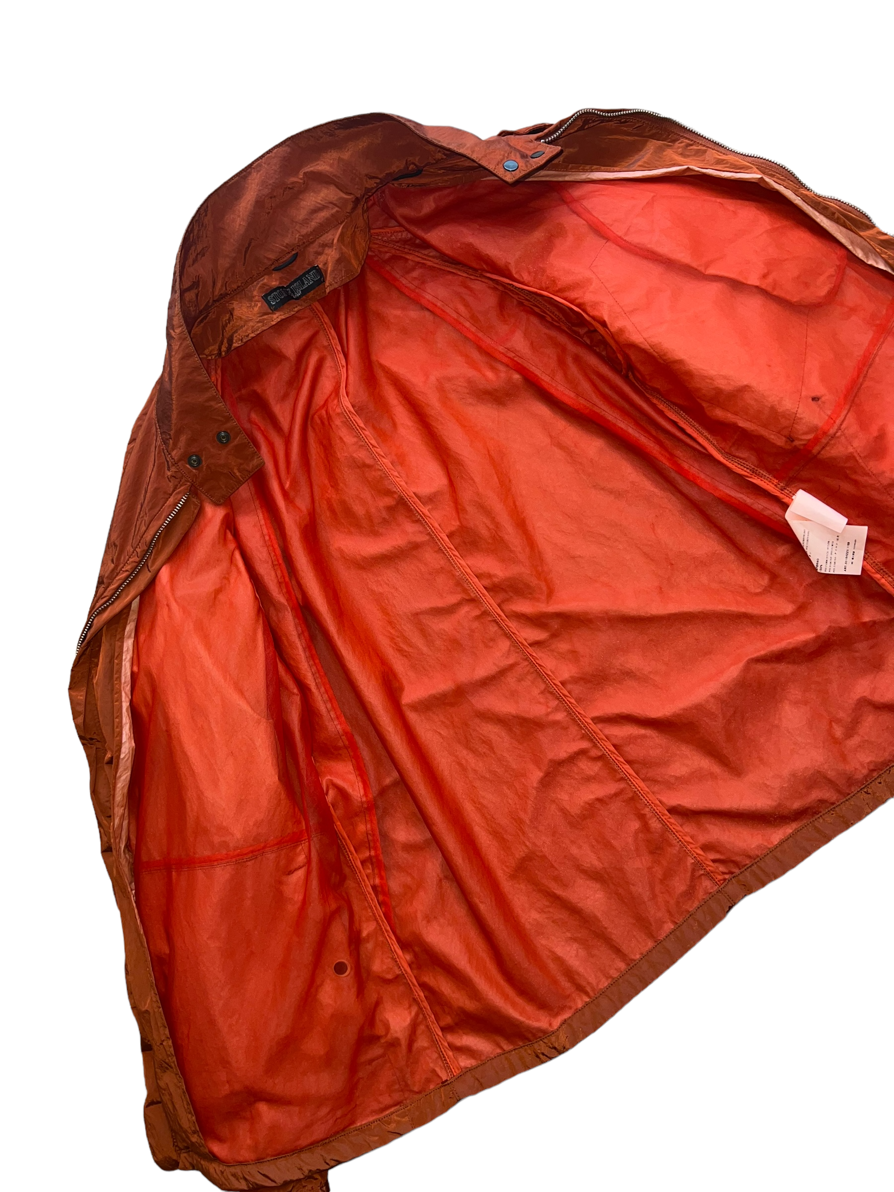 Veste Stone Island orange taille L - Vue côté