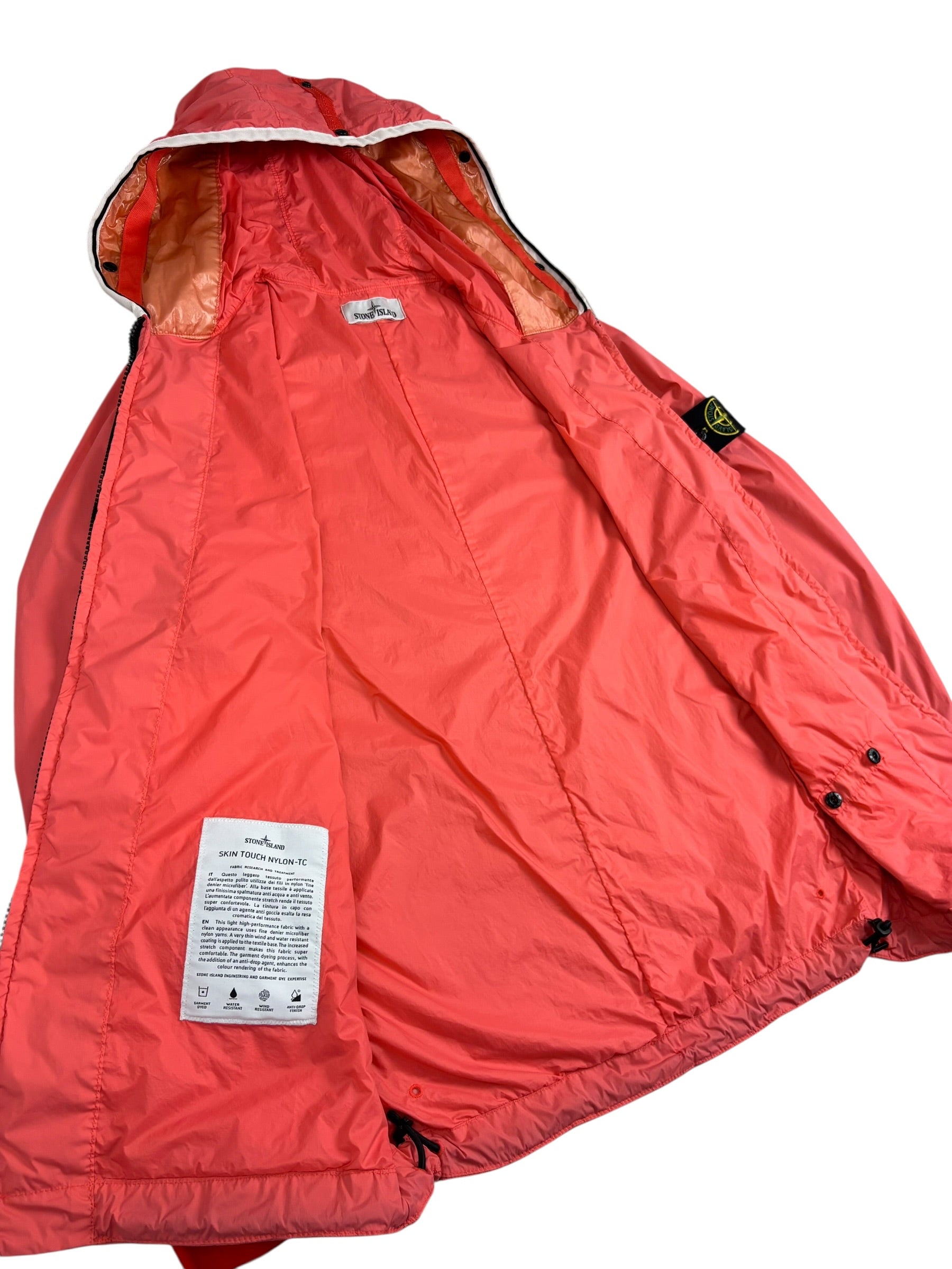 Veste Stone Island orange taille S - Vue côté