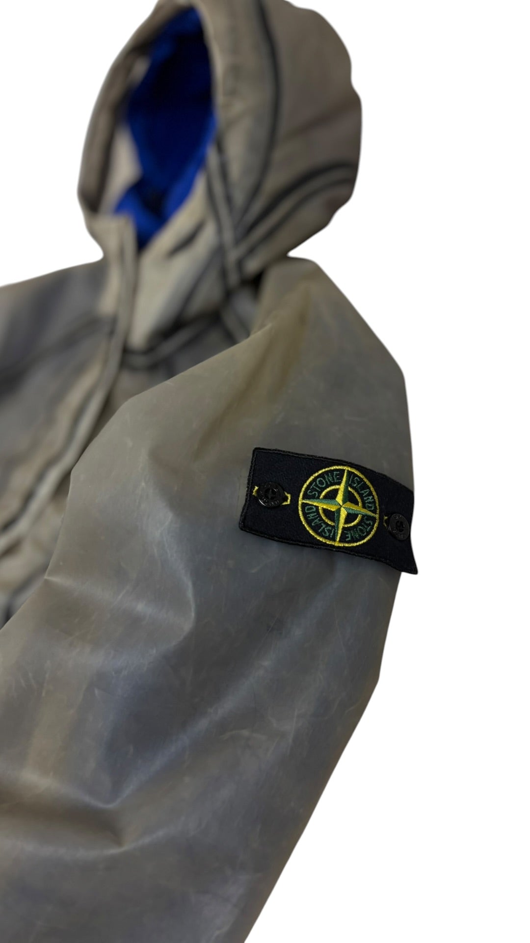 Veste Stone Island Poly Cover 4 EN 1 bleu / gris / crème taille S - Vue 10