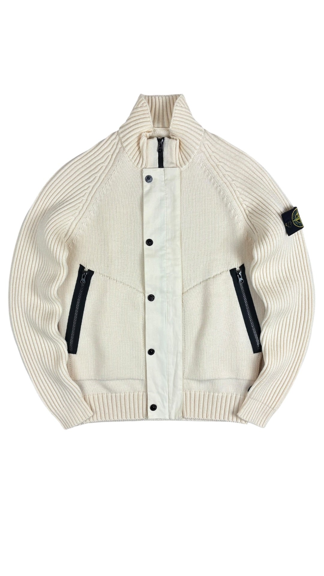 Veste Stone Island Poly Cover 4 EN 1 bleu / gris / crème taille S - Vue 6