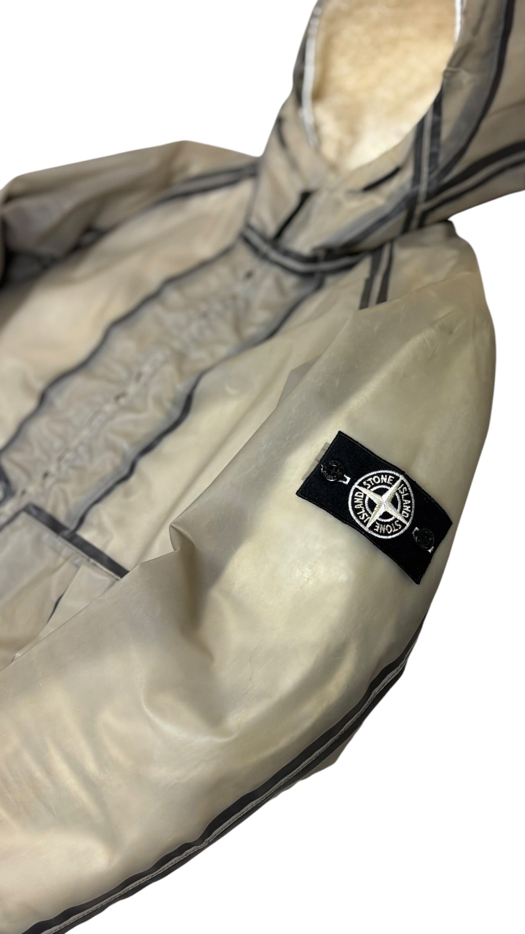 Veste Stone Island Poly Cover 4 EN 1 bleu / gris / crème taille S - Vue 7
