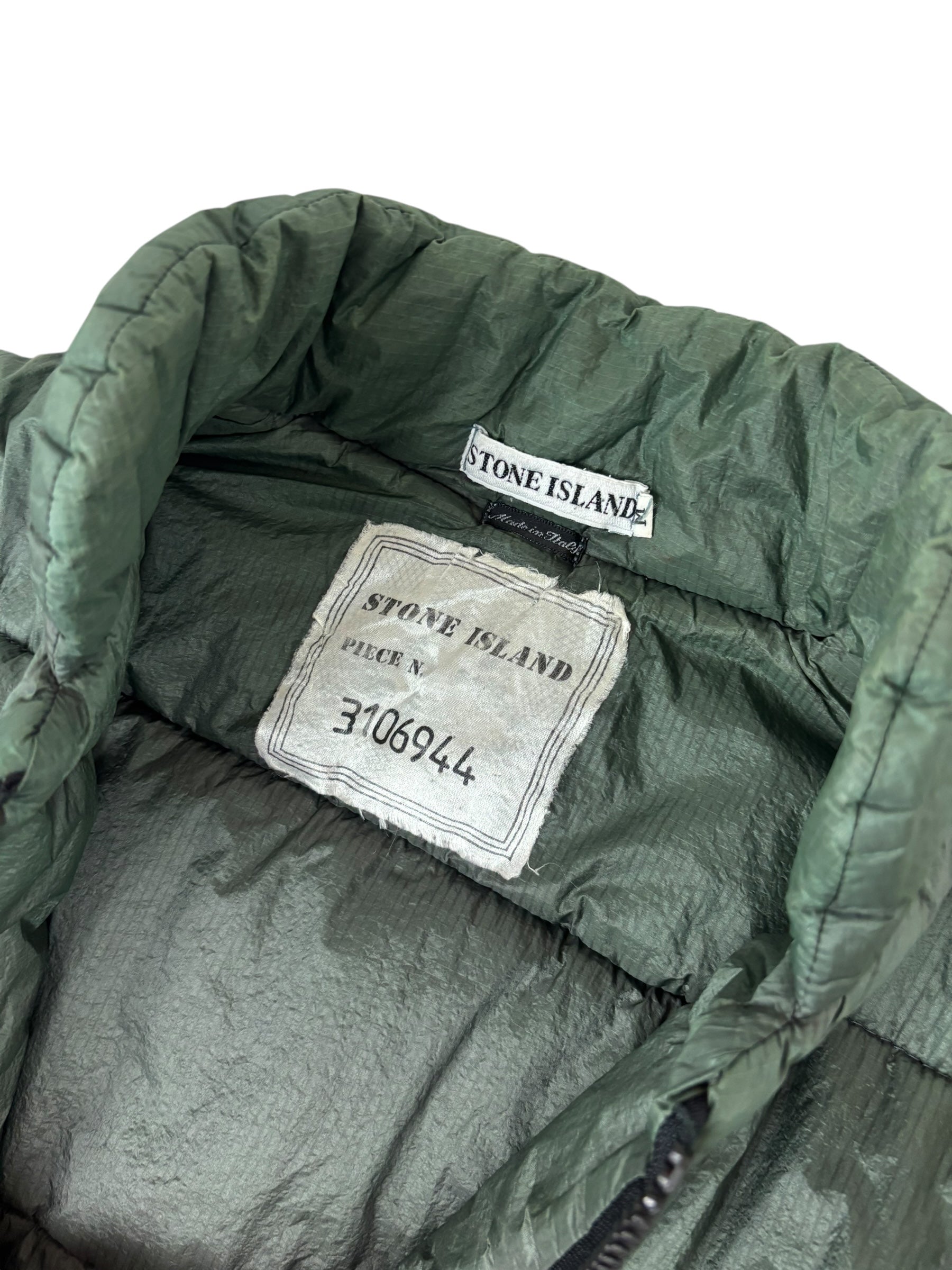 Veste Stone Island vert taille M - Détail