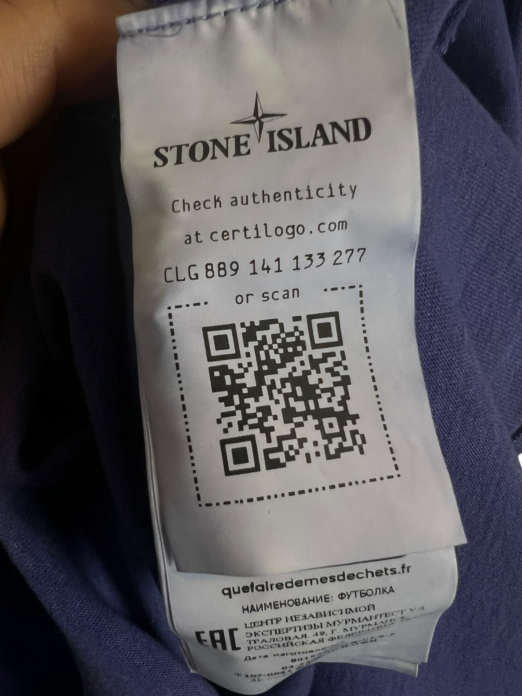 Veste Stone Island violet taille M - Vue 7