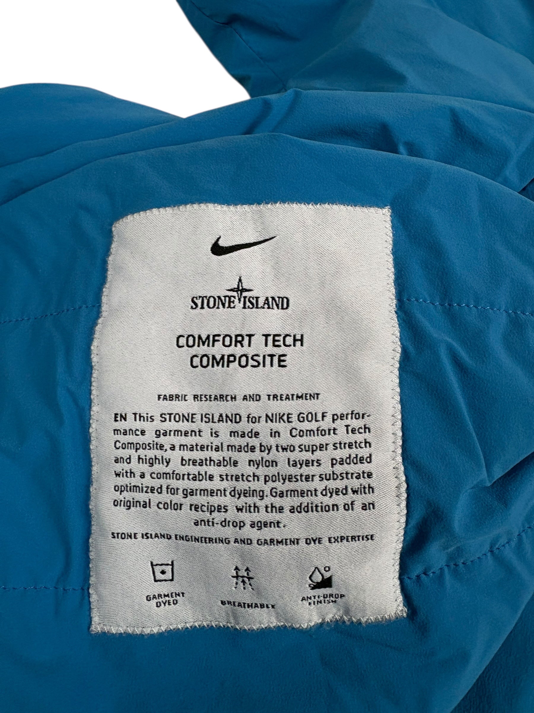 Pull Stone Island X Nike bleu taille XL - Vue côté
