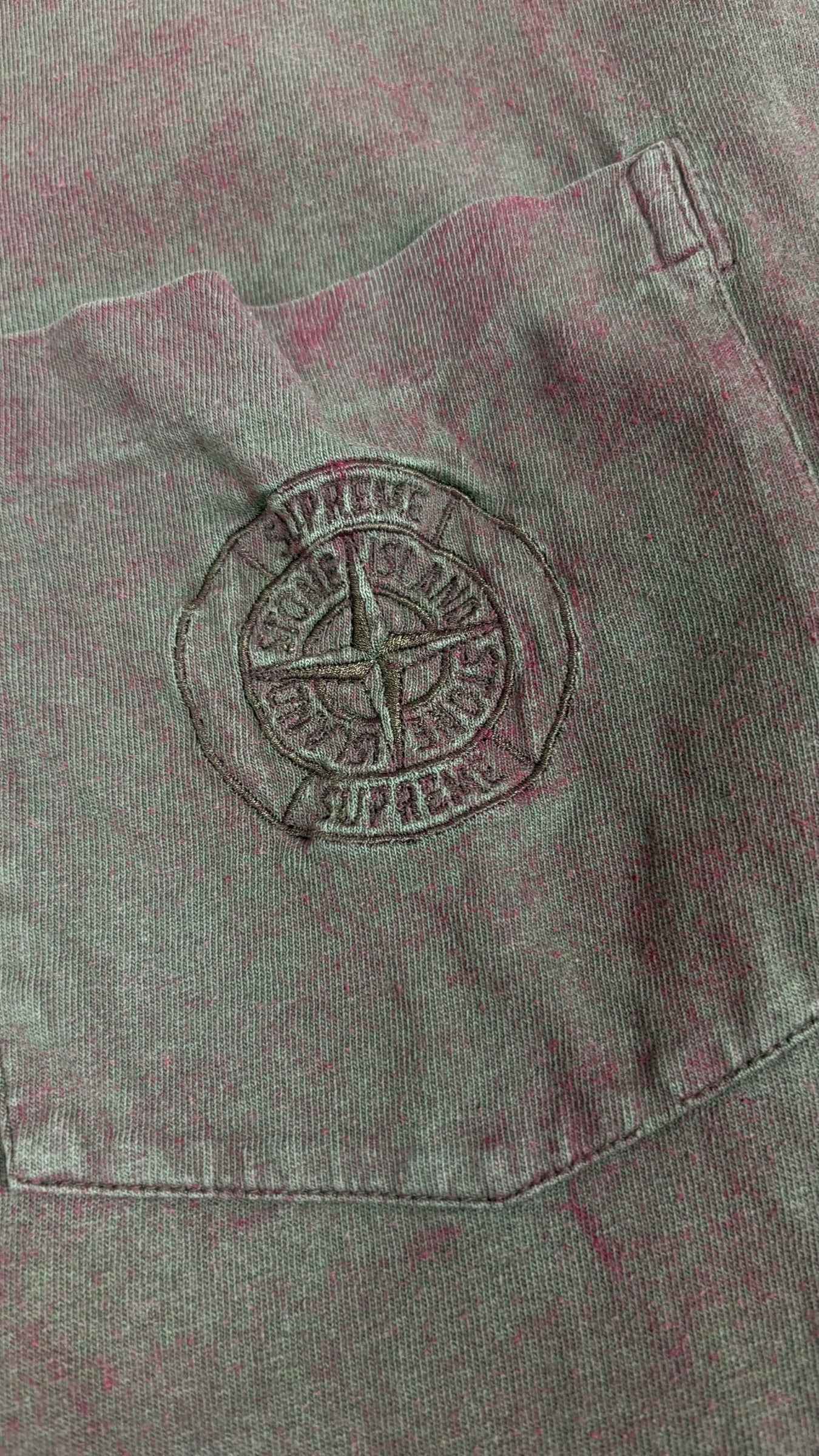 Veste Stone Island X Supreme kaki taille L - Vue de dos