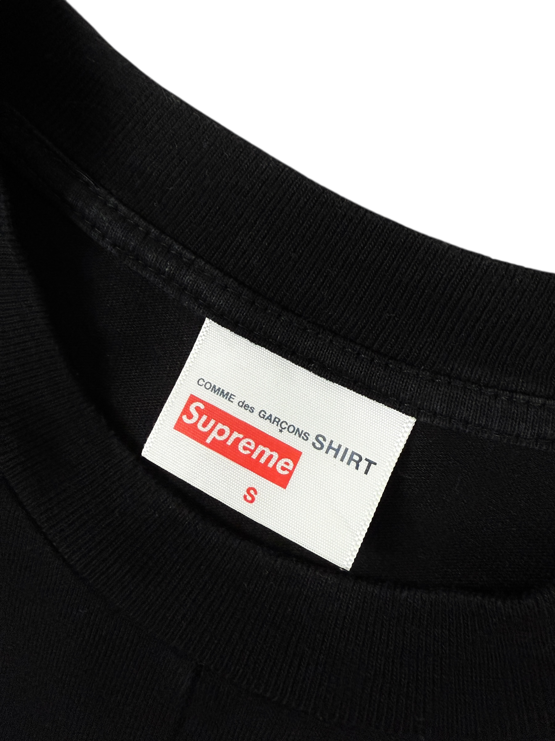 Veste Supreme X Comme Des Garçons noir taille S - Logo et étiquette