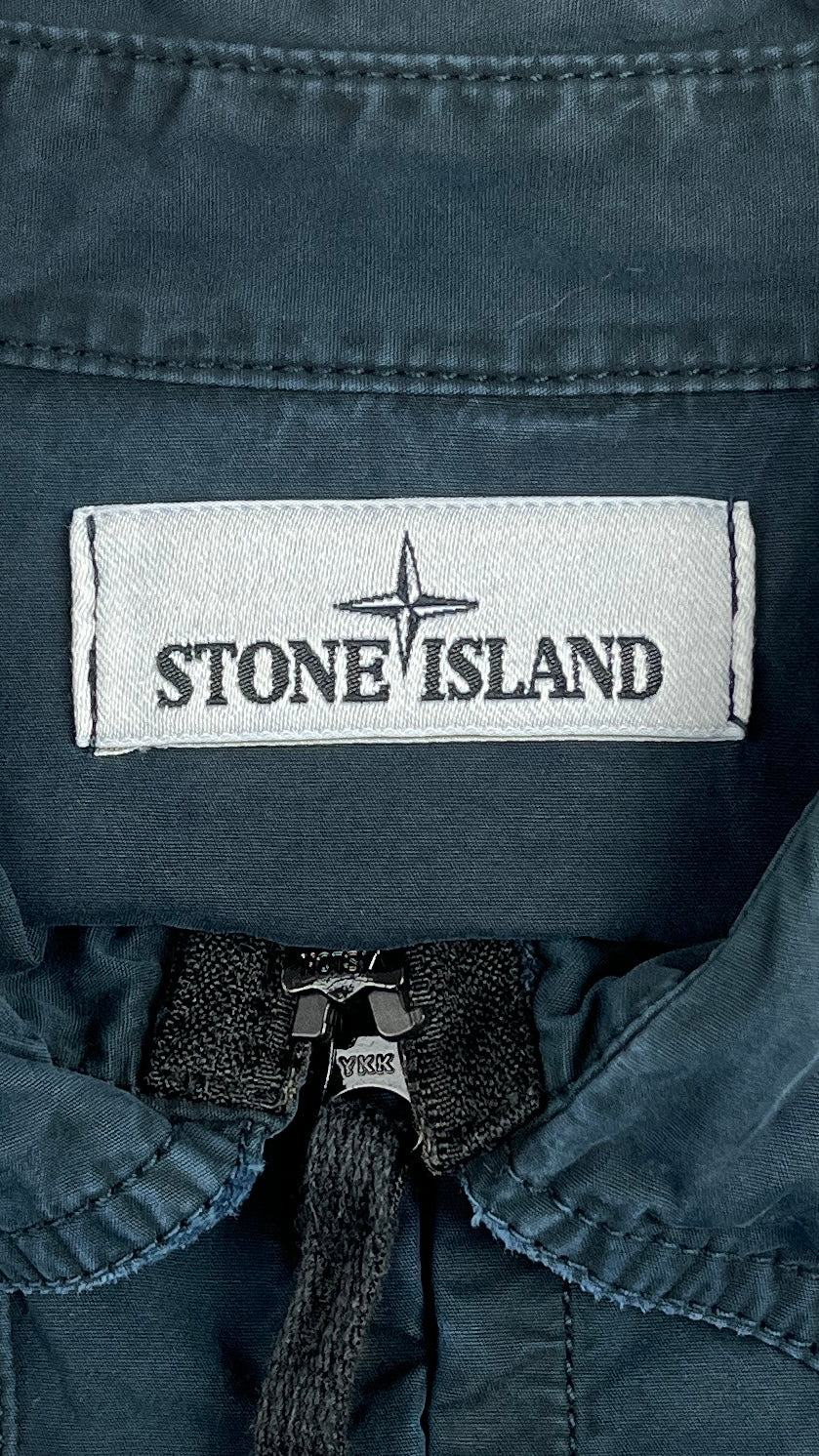 Surchemise Zippée Stone Island en Coton marine, taille M – photo complémentaire 1 – NB08 Shop