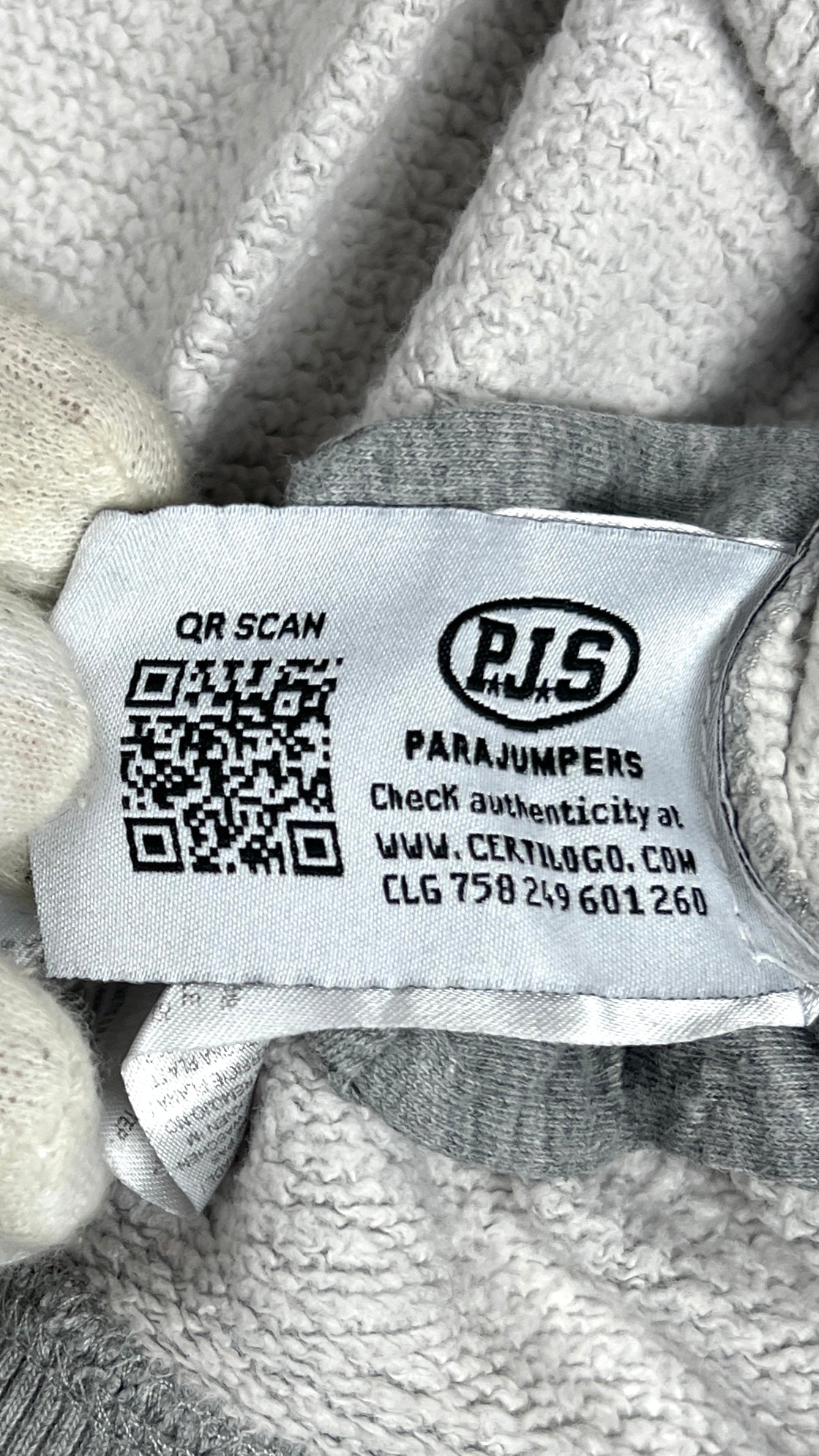 Sweat-shirt Crewneck Parajumpers Fleece Logo gris, taille L – photo complémentaire 3 – NB08 Shop