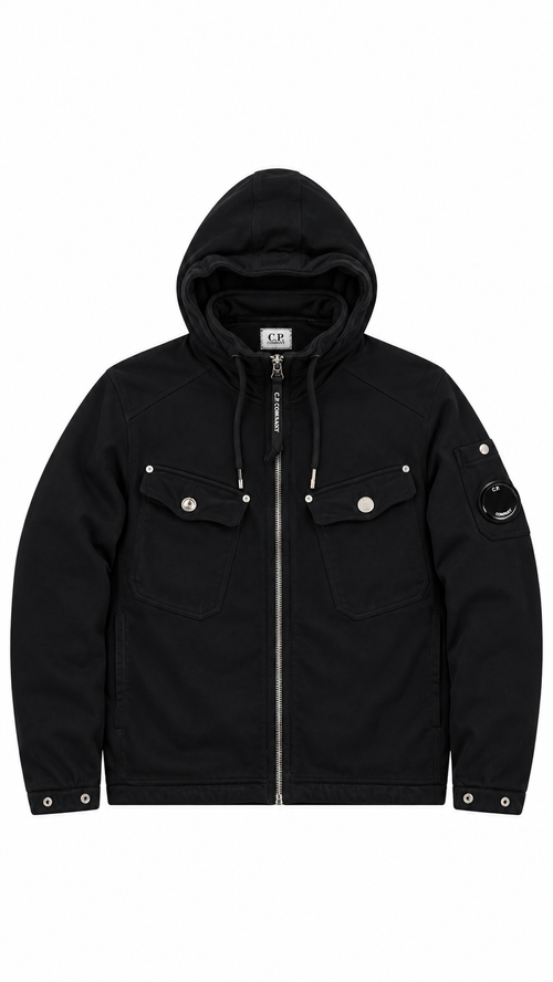 Gilet Zippé C.P Company Lens - Noir - Taille S