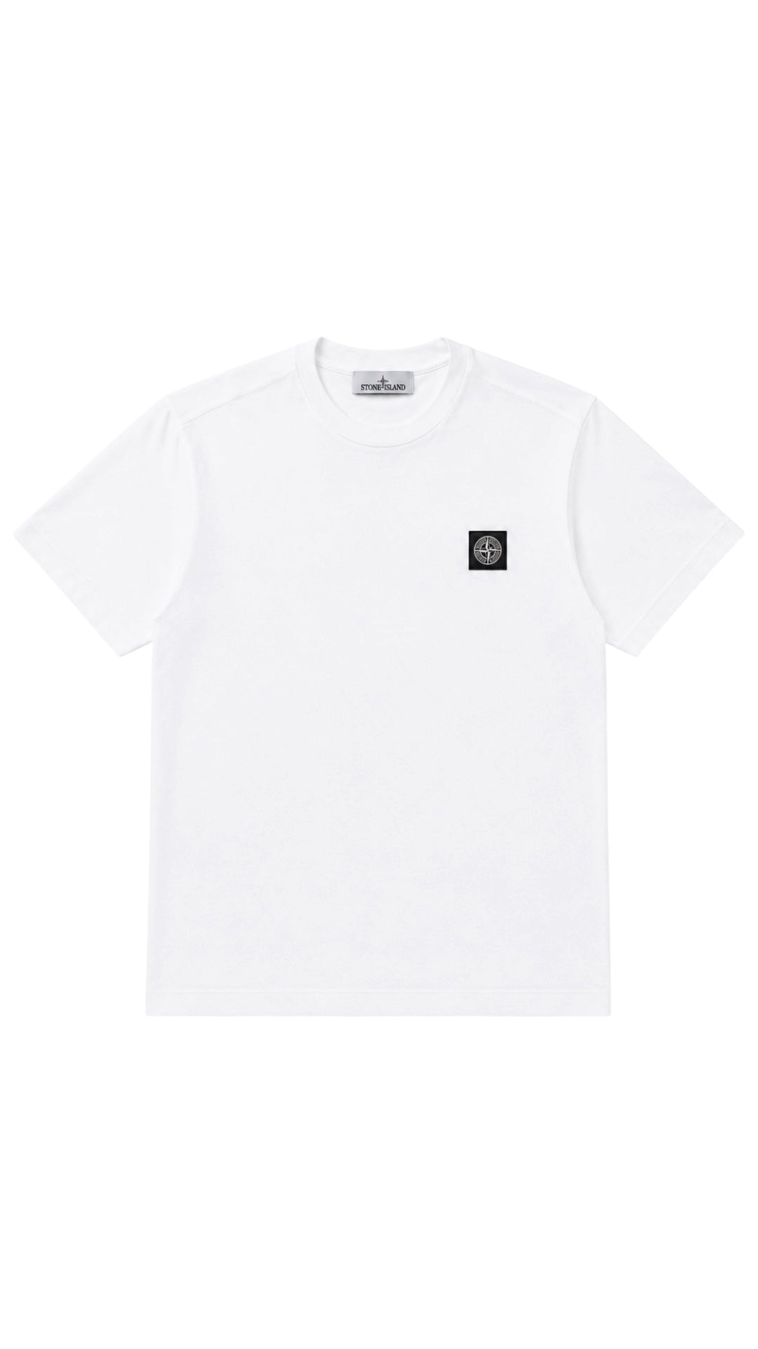 T-shirt Stone Island Compass blanc collection 2026 neuf avec étiquettes - vue face | Authentique NB08