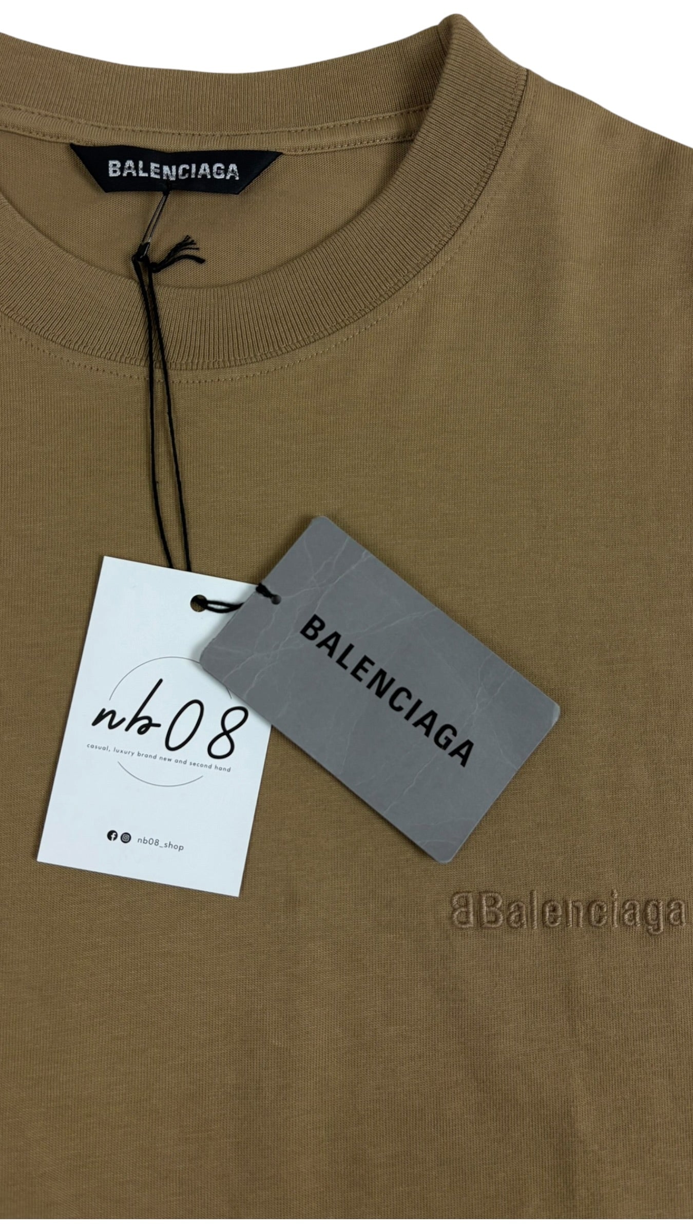 Tee-shirt Balenciaga camel taille S - vue 2/3