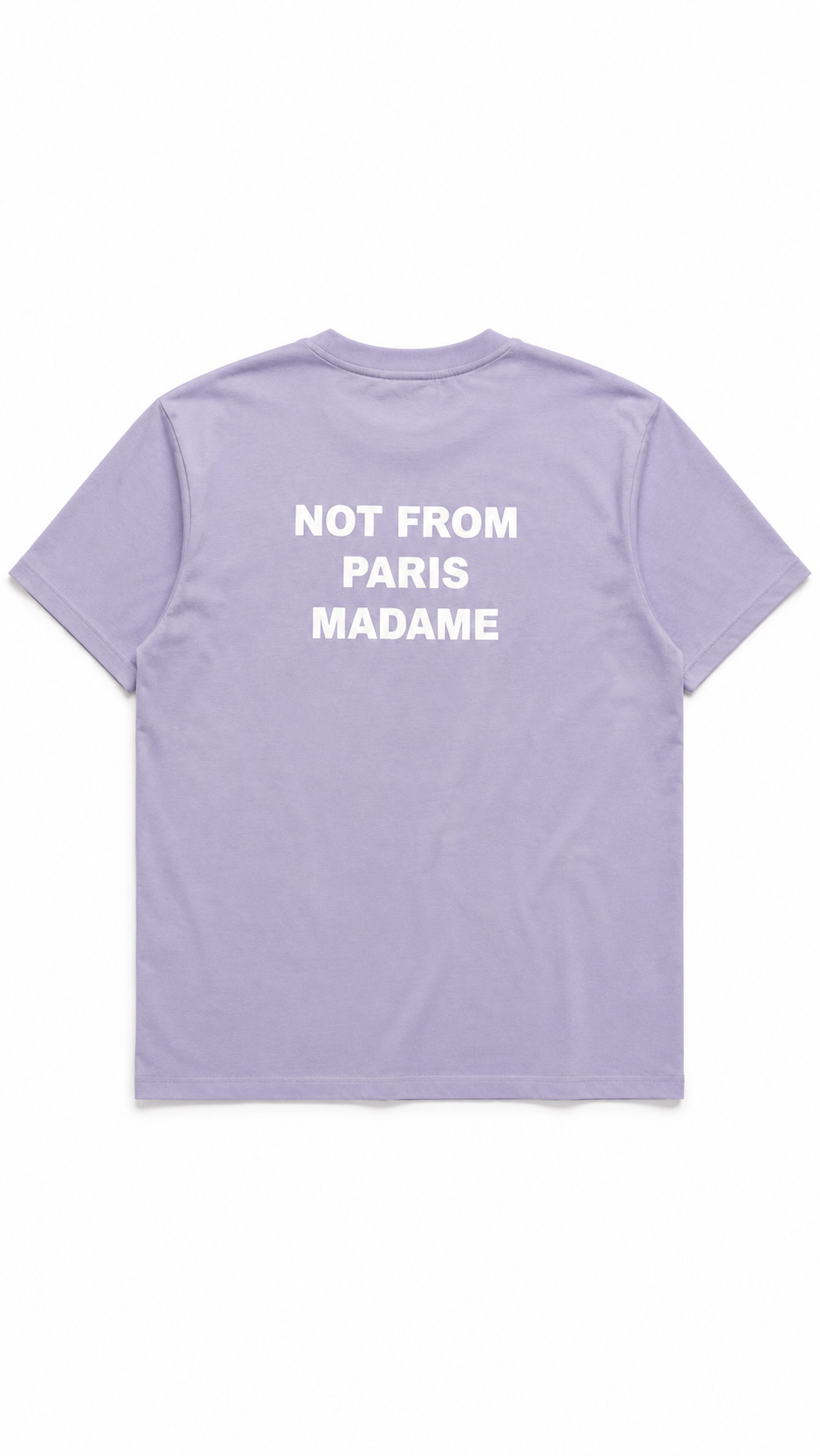 Tee-shirt Drôle De Monsieur Slogan lavande Collection 2026 - vue 2/4