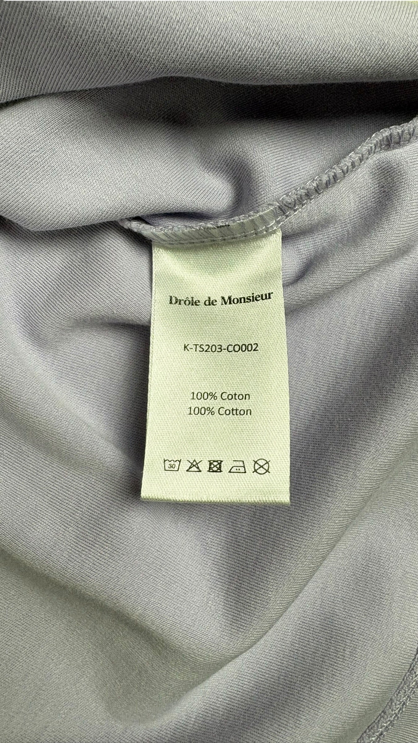 Tee-shirt Drôle De Monsieur Slogan lavande Collection 2026 - vue 4/4