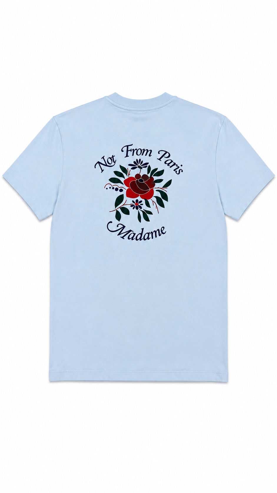 Tee-shirt Drôle De Monsieur Slogan Rose bleu taille M - vue 2/4