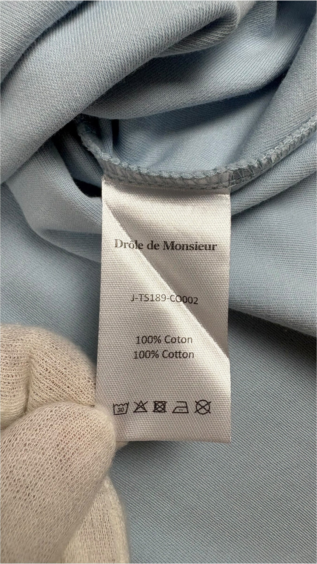 Tee-shirt Drôle De Monsieur Slogan Sport bleu - vue 3/3