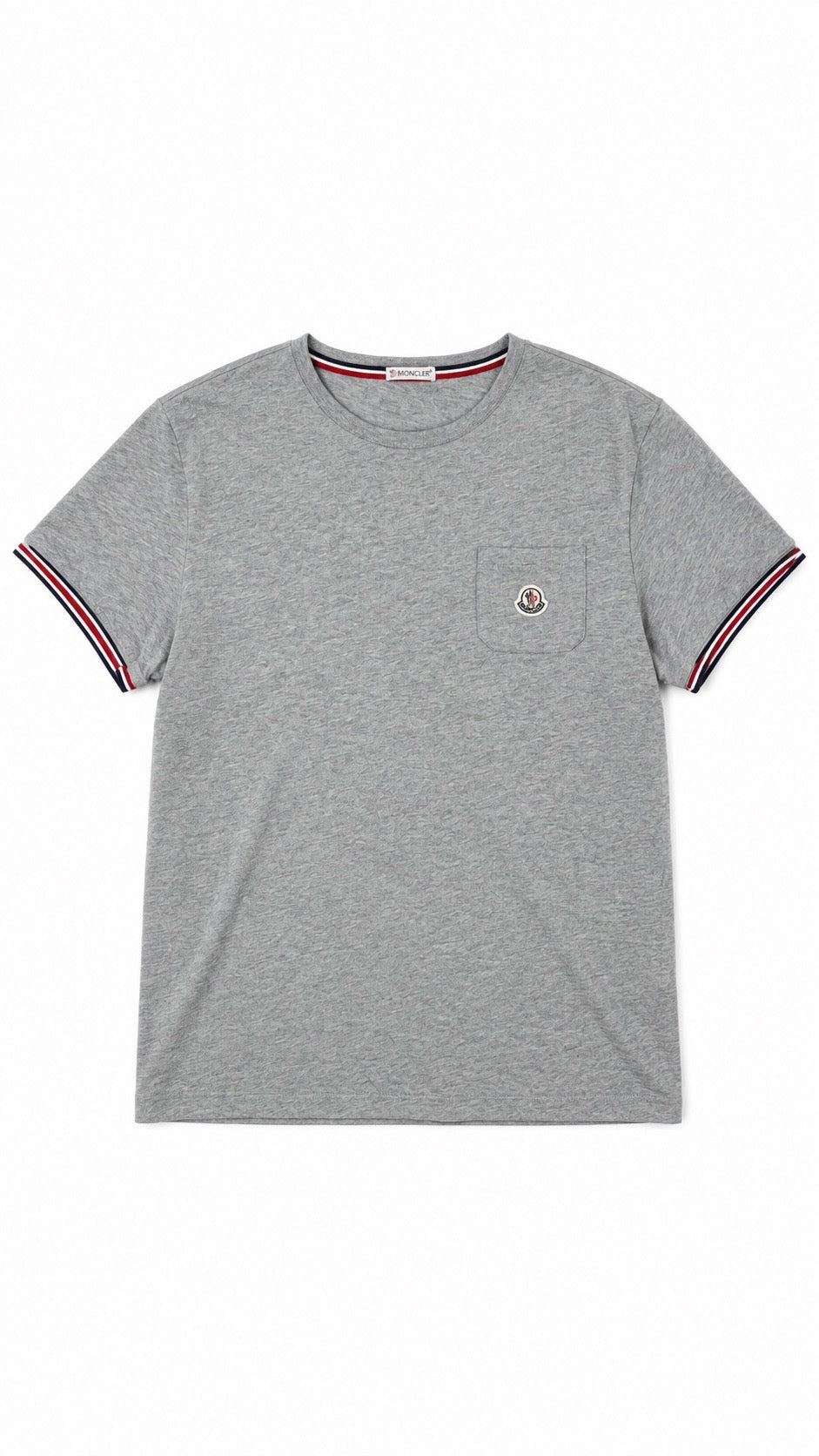 Tee-shirt Moncler gris taille L - vue de face