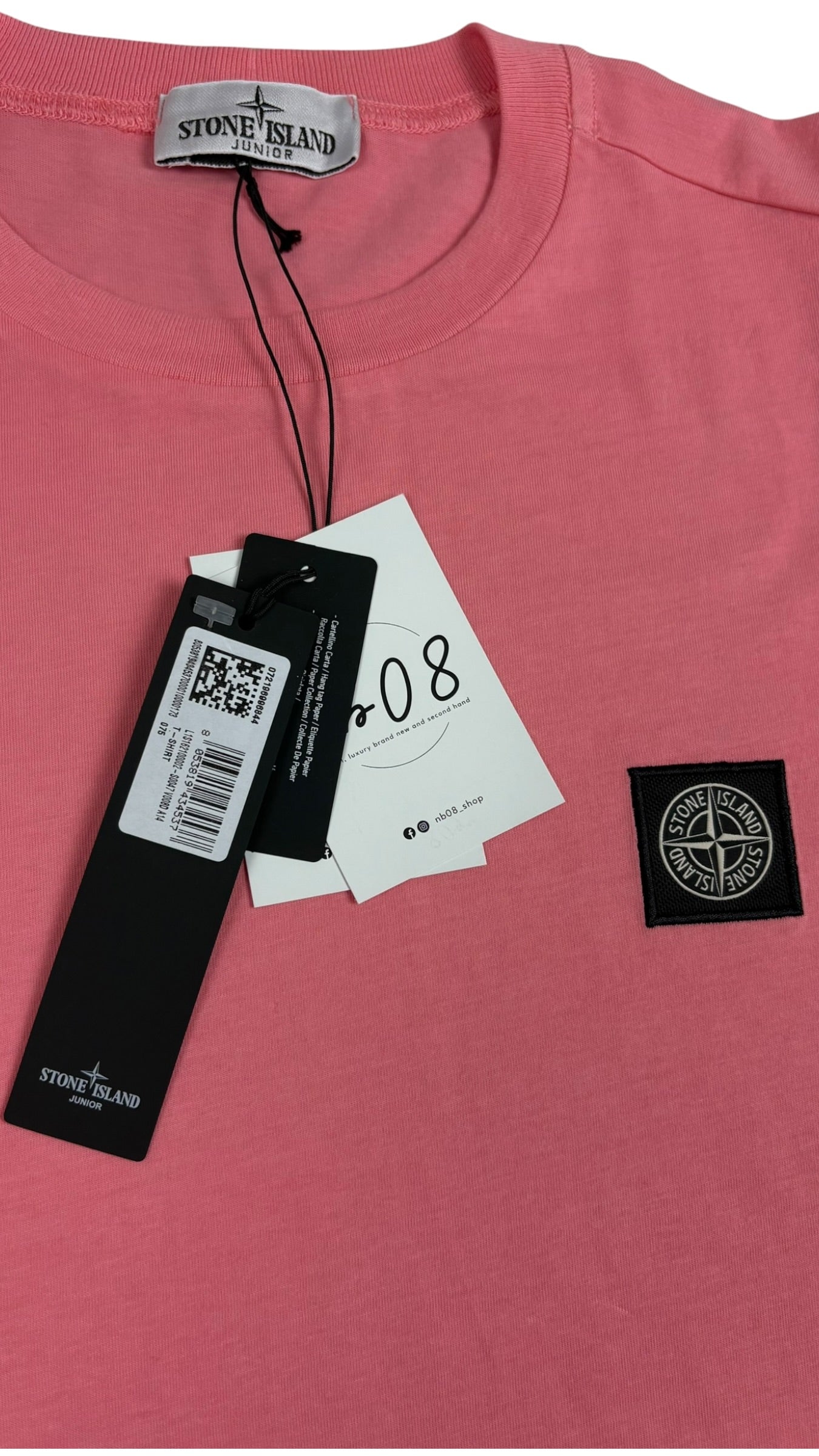 Tee-shirt Stone Island Junior rose Collection 2026 - vue 2/3