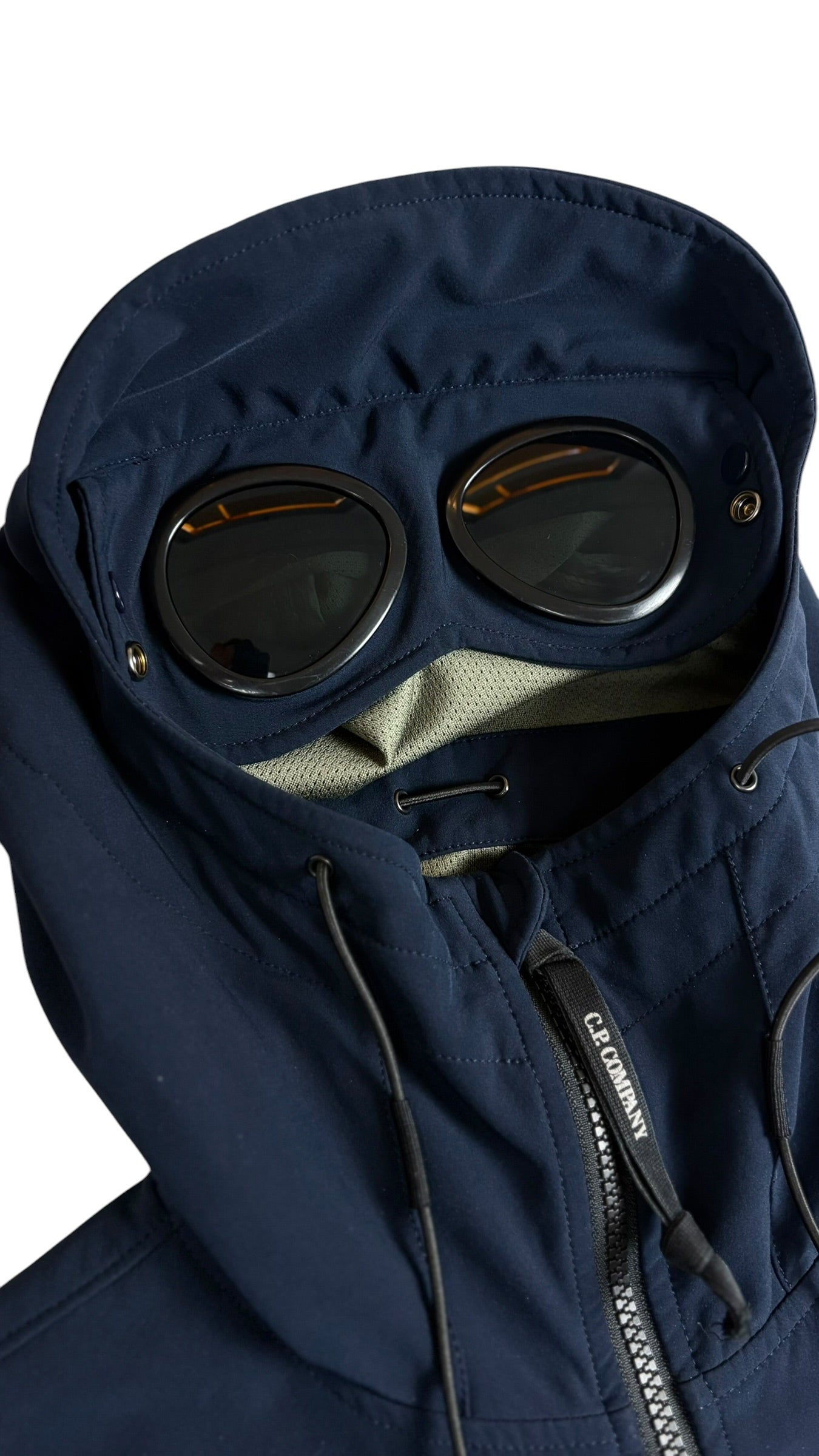 Veste C.P Company Shell Goggle Jacket Vintage marine taille S - vue 2/5