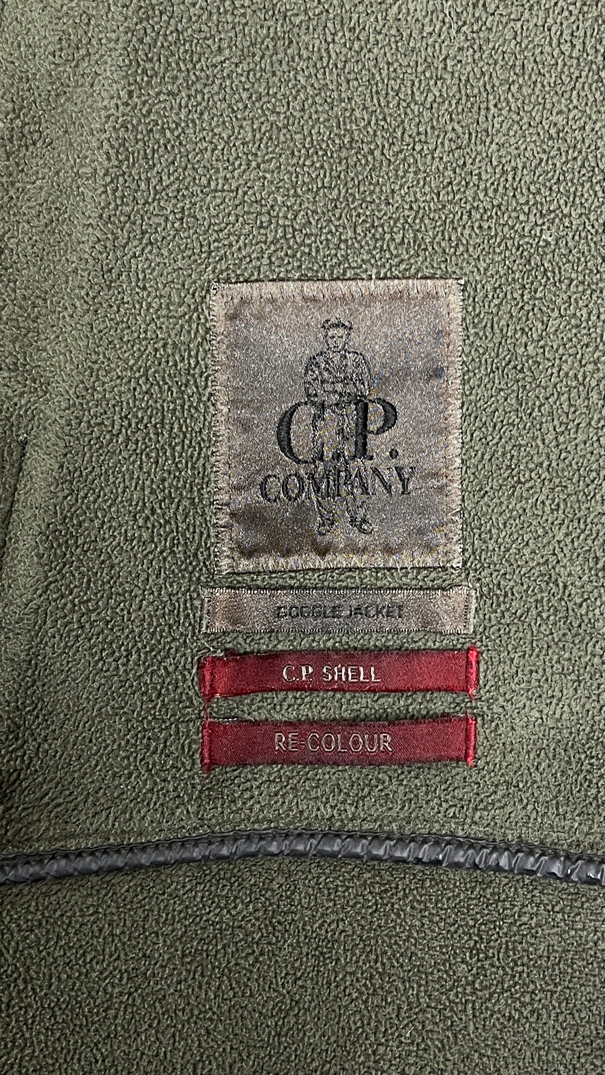 Veste C.P Company Goggle Jacket Shell Re-Colour Vintage kaki, taille 48 – photo complémentaire 2 – NB08 Shop