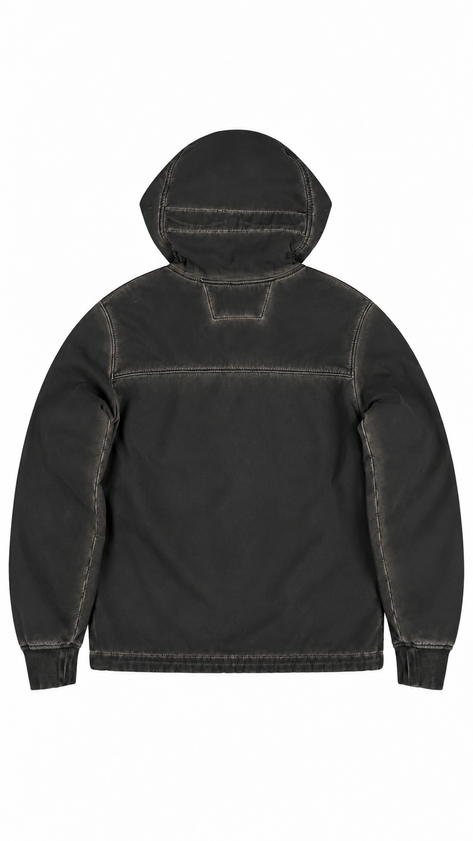 Veste C.P Company Goggle Jacket Shell Re-Colour Vintage kaki, taille 48 – vue de dos – NB08 Shop