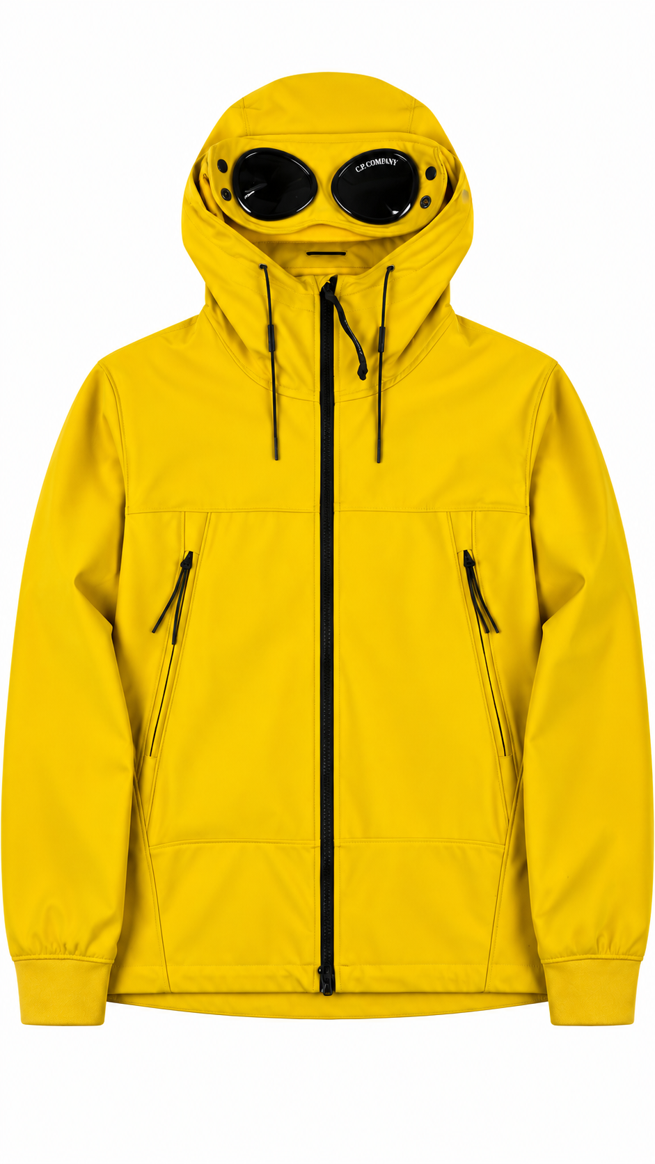 Veste C.P Company Shell-R Goggle Jacket Jaune Taille 48 – vue de face – NB08 Shop
