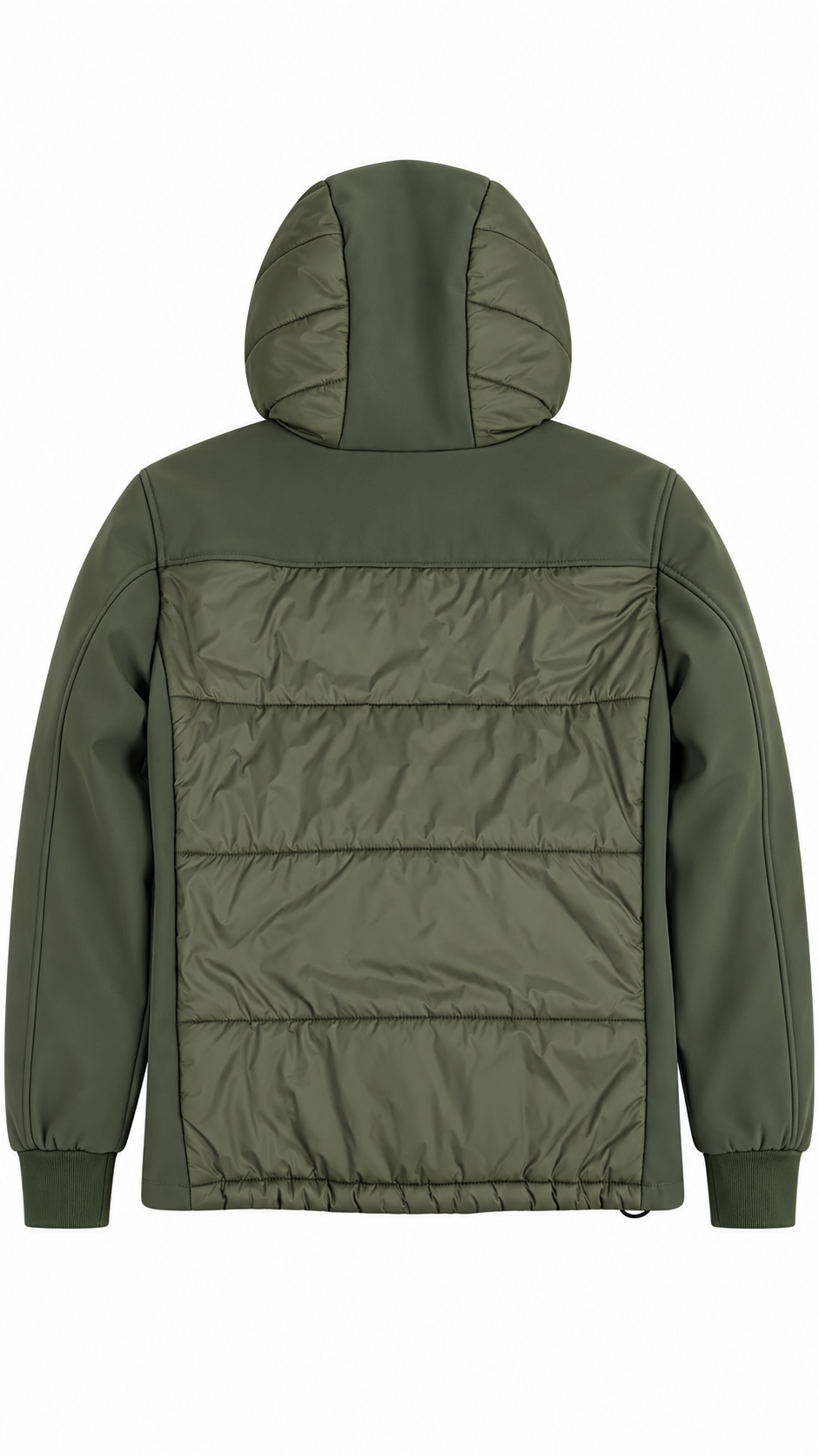 Veste Hybride à Capuche C.P Company Junior Shell-R Vintage Kaki Taille 12 ans – vue de dos – NB08 Shop