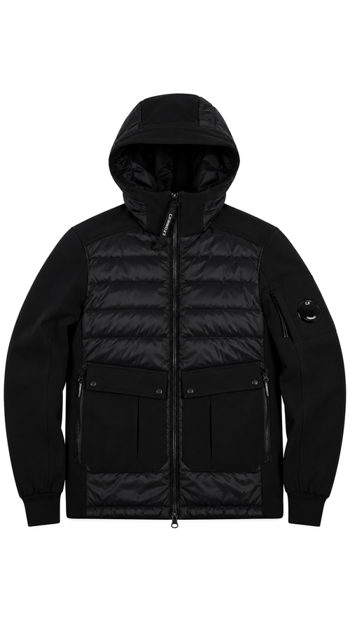 Veste Hybride à Capuche C.P Company Junior Shell-R - Noir - Taille 12 ans