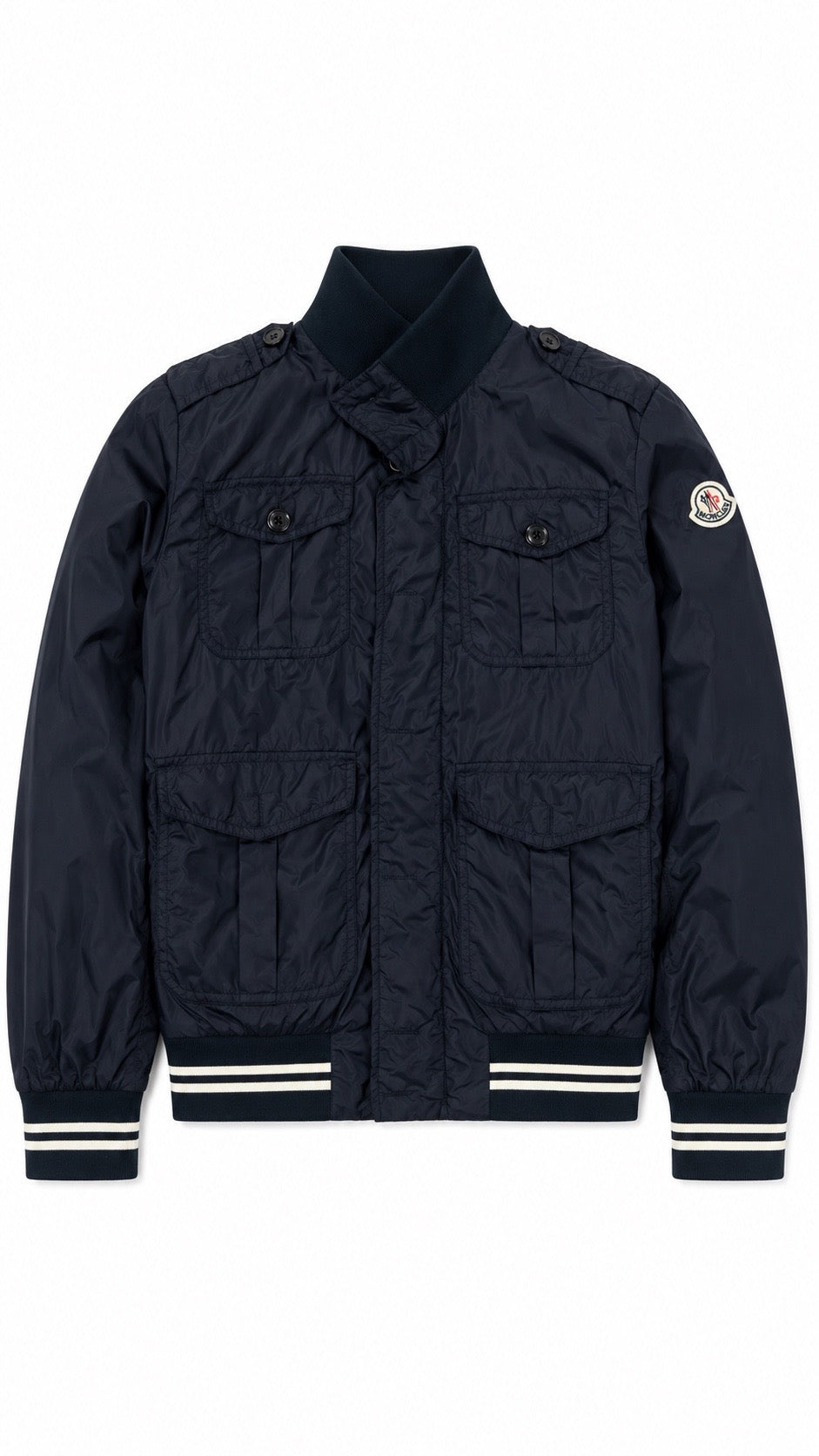 Veste légère Moncler Halesia bleu marine taille XL - vue de face