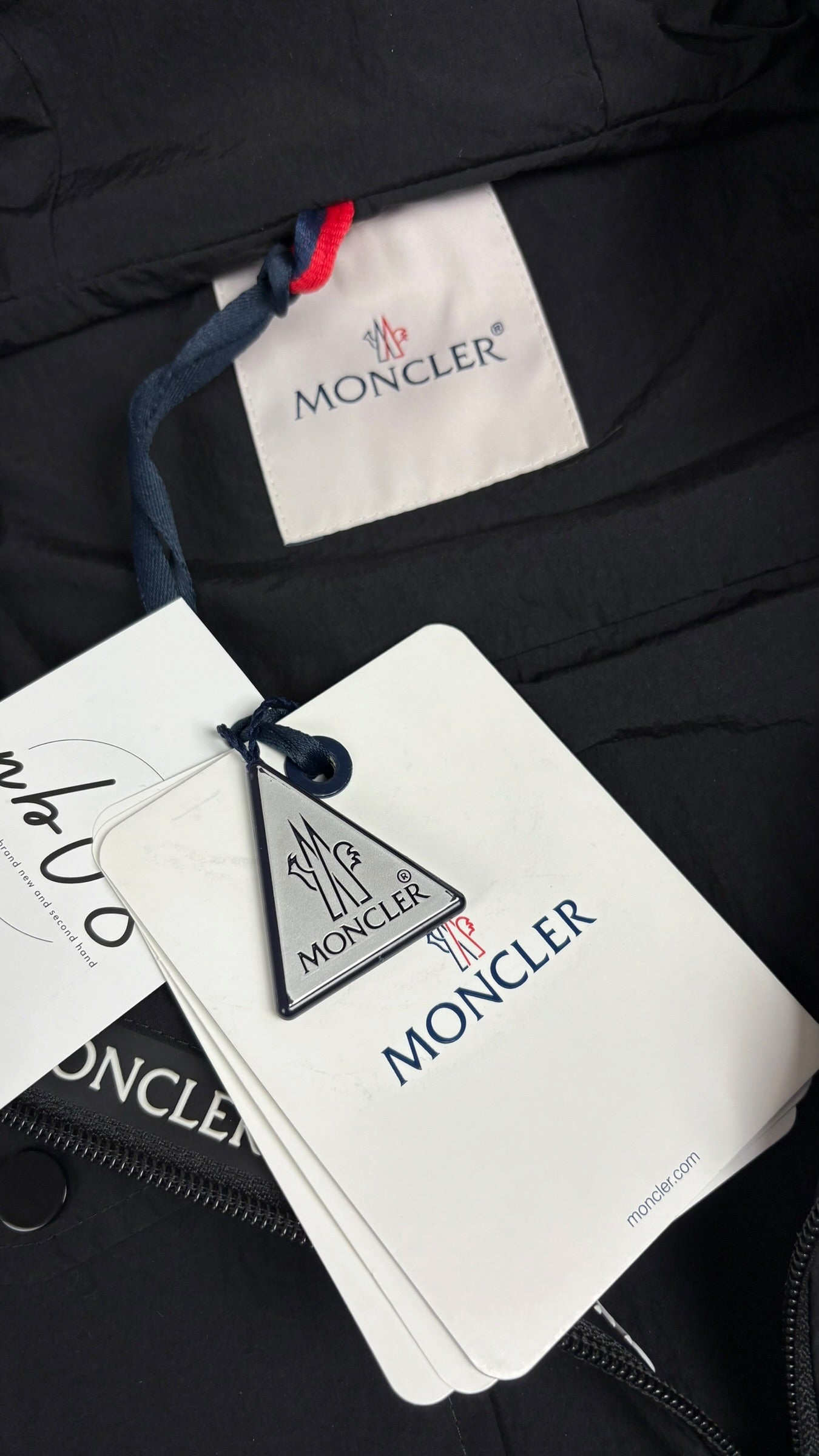 Veste Moncler Plessur Giubbotto noir taille 3 neuf - vue 3/5