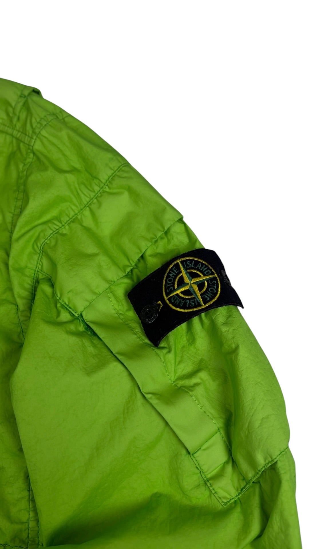 Veste Stone Island Membrana 3L TC vert taille XL reconditionnée - vue dos | Authentique NB08