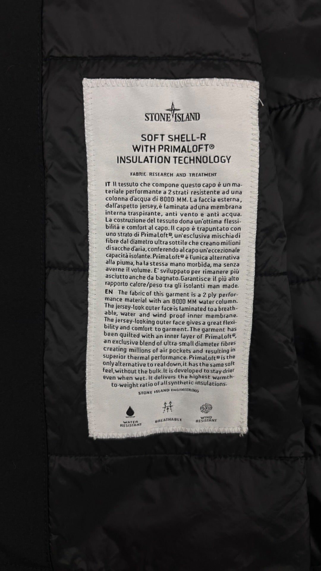 Veste Stone Island Soft Shell-R noir taille XXL - vue 3/5