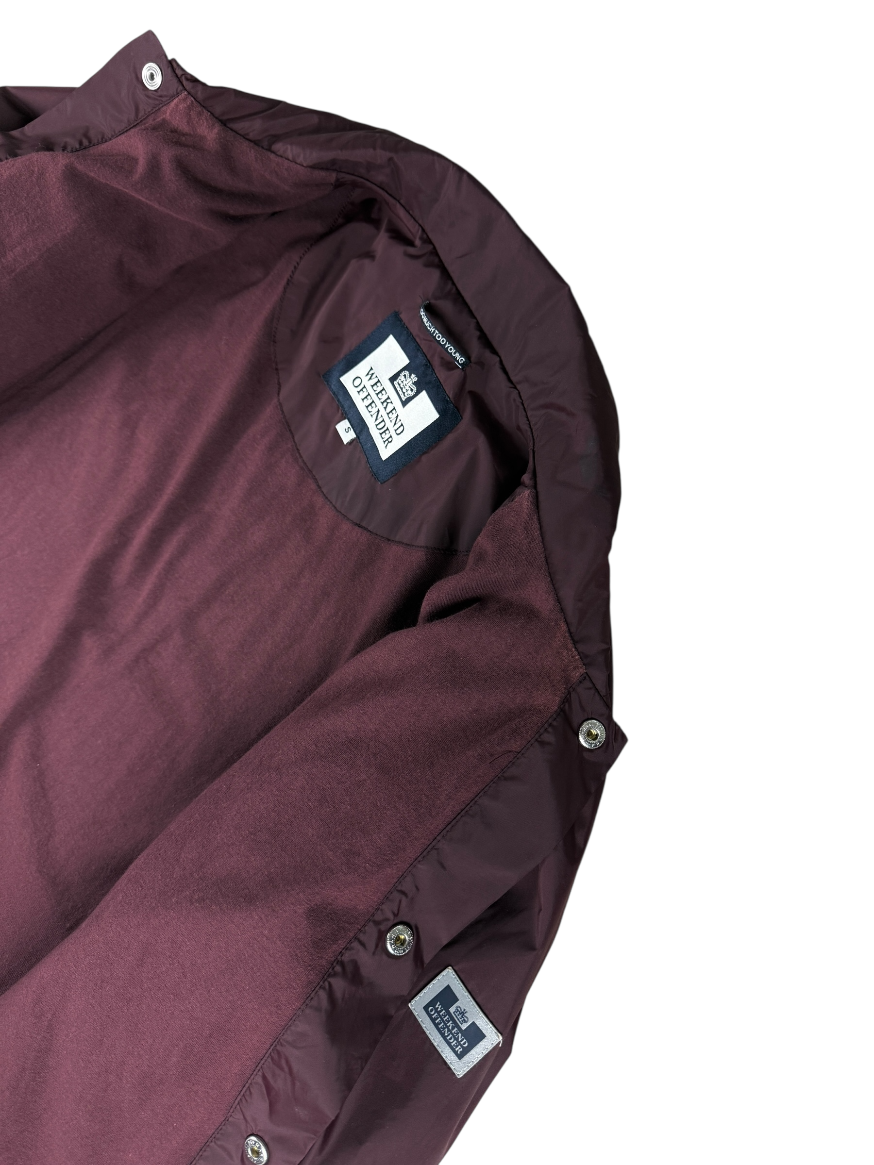 Veste Weekend Offender bordeaux taille S - Détail