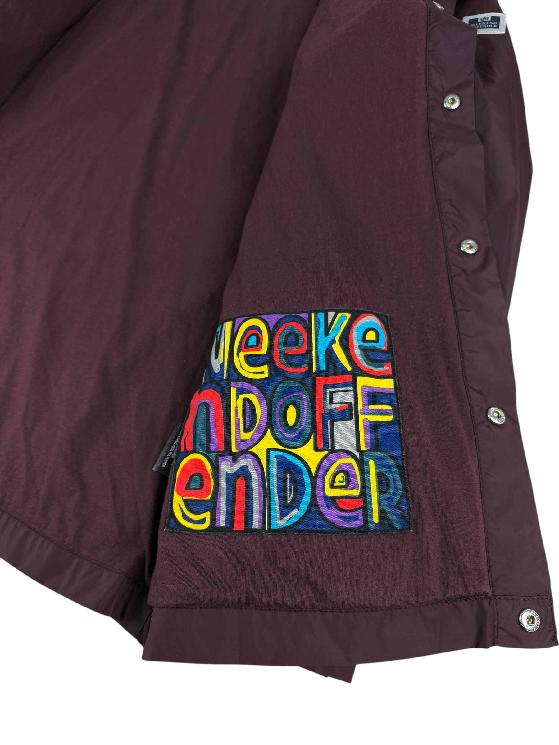 Veste Weekend Offender bordeaux taille S - Logo et étiquette
